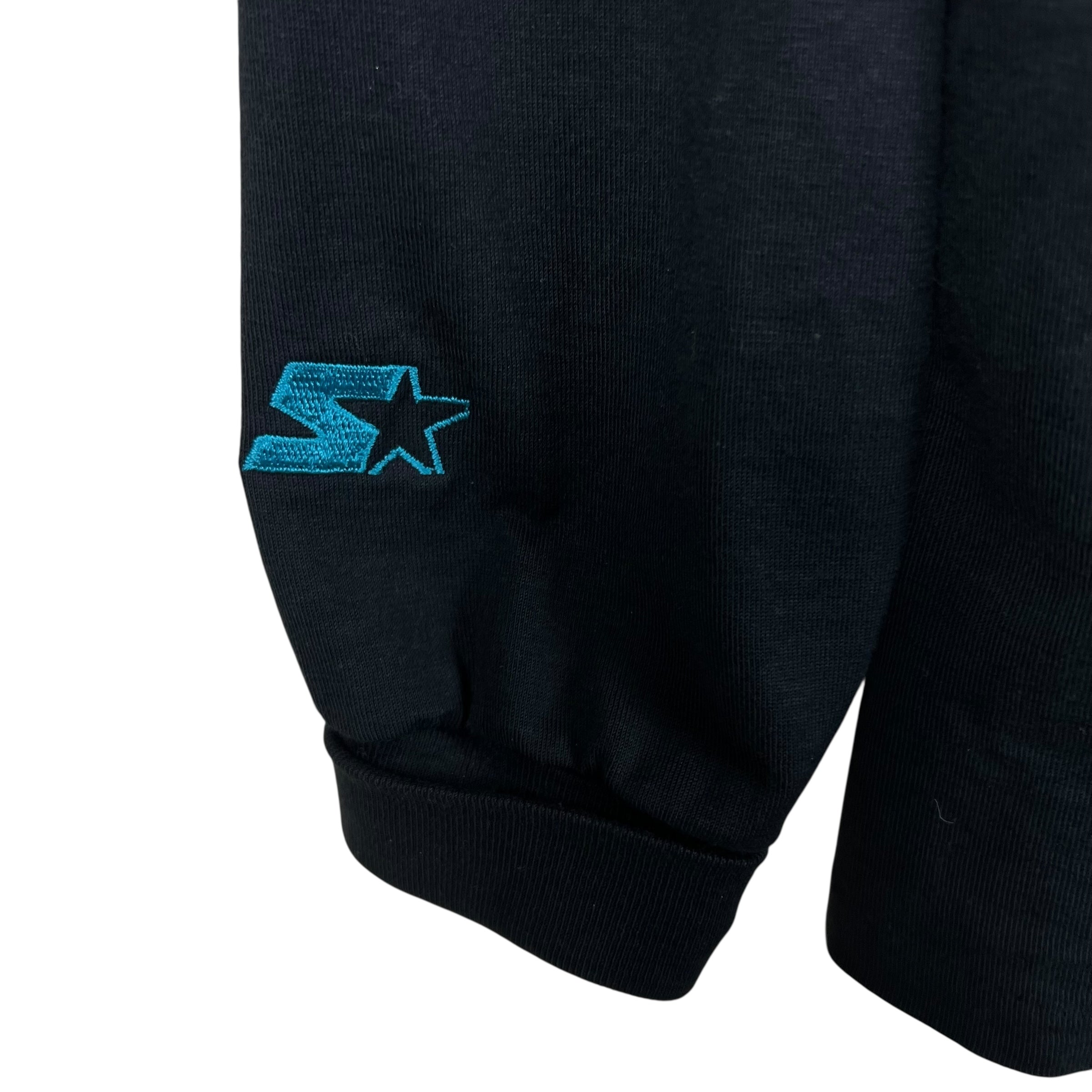 1991 Starter NHL San Jose Sharks Mock Neck Longsleeve Black