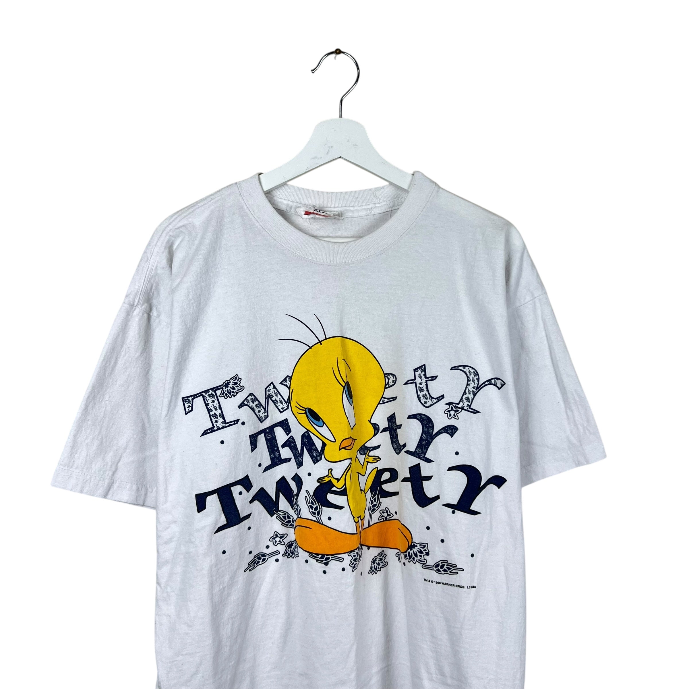 1996 Novel Teez Tweety Graphic Tee White