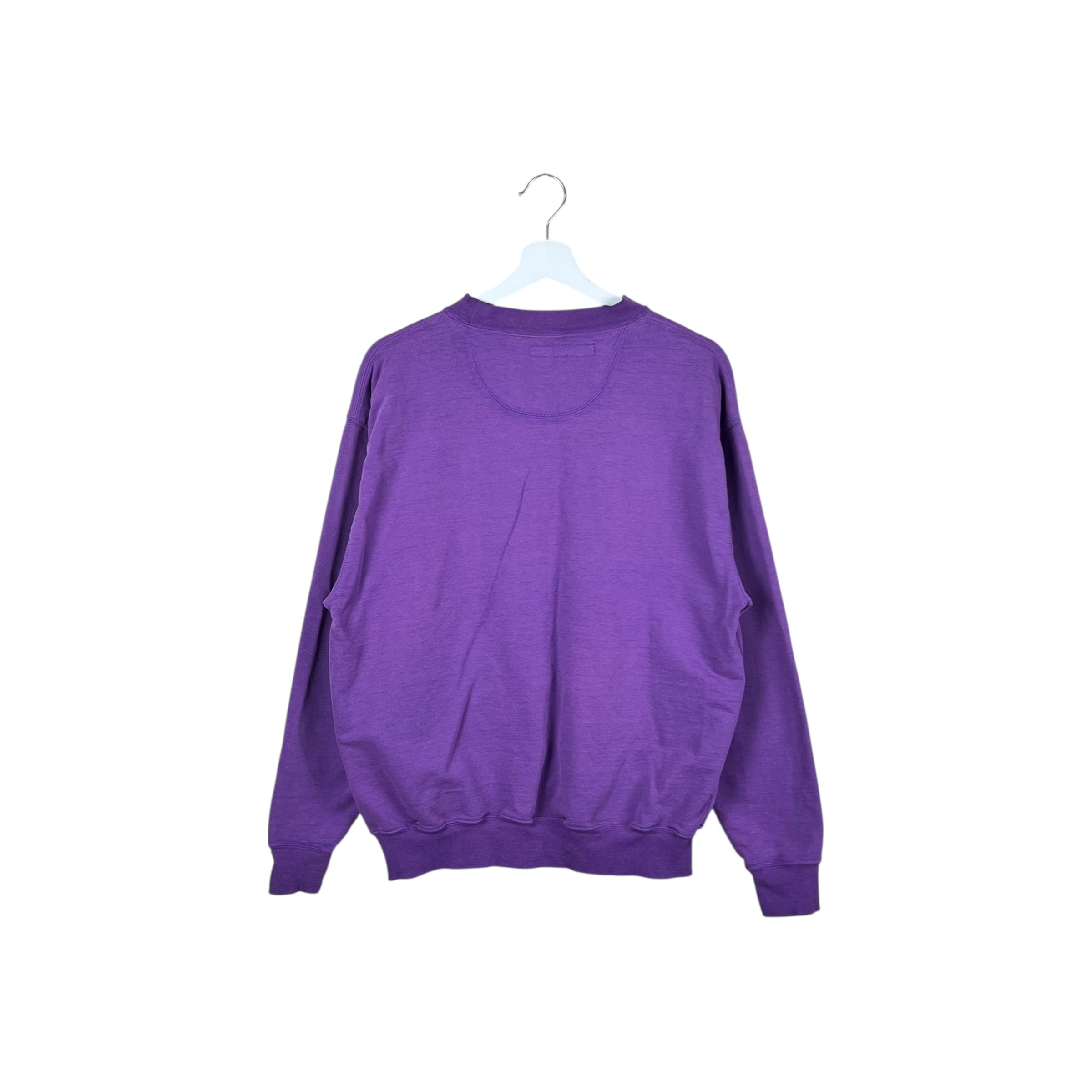 Vintage Mickey Inc Minnie Embroidery Crewneck Washed Lilac