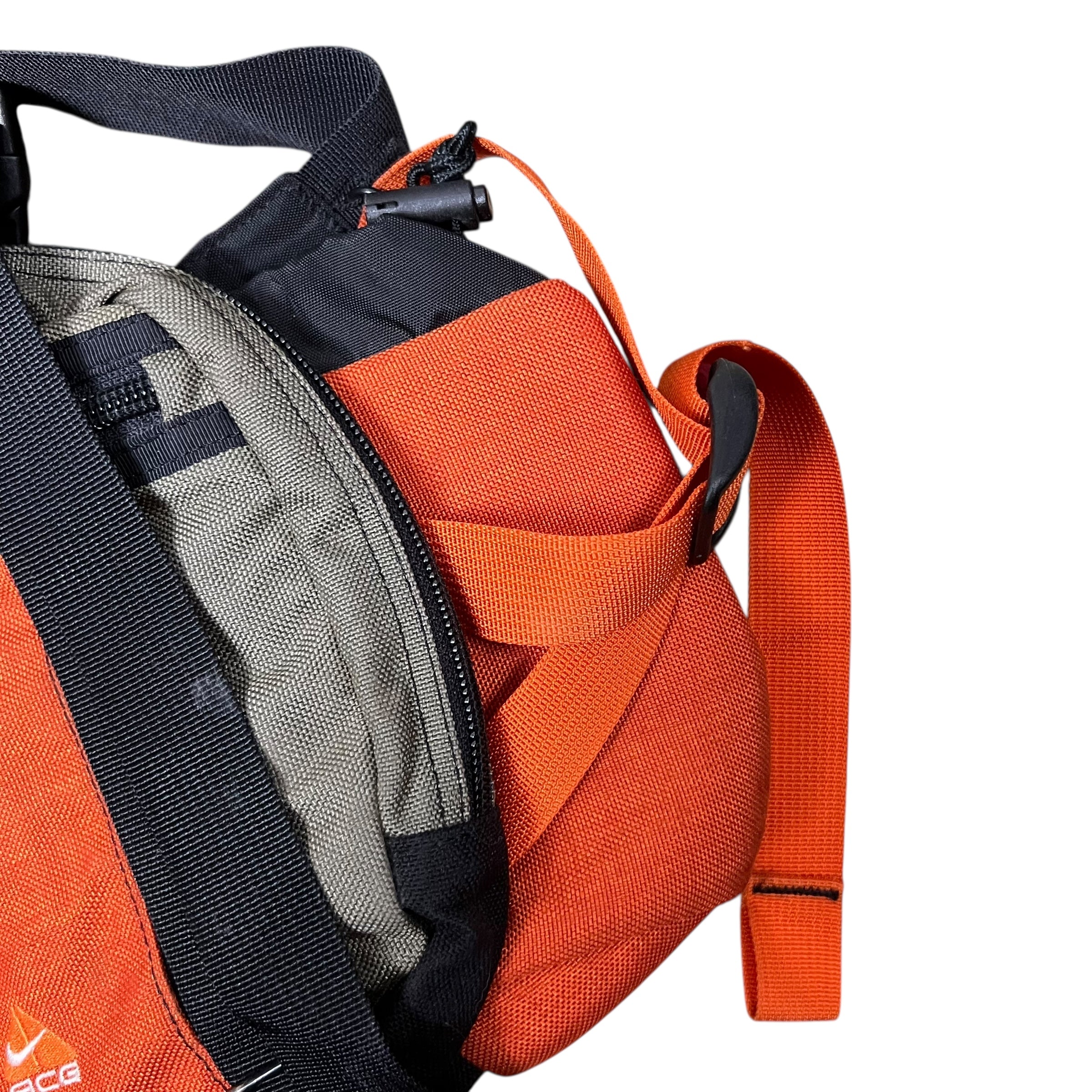 Vintage Nike ACG Twin Solo Hiking Waist Bag Orange/Green