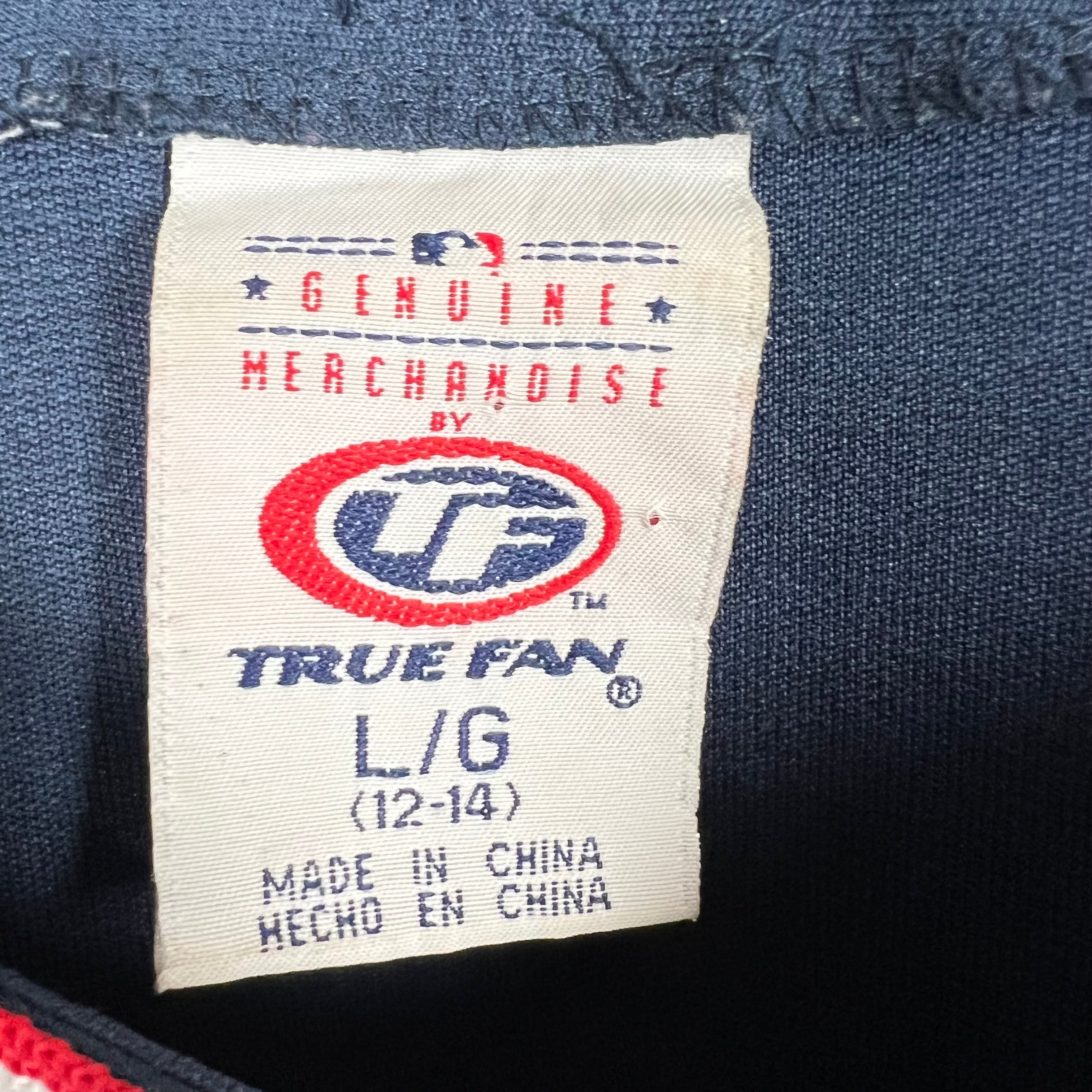 Vintage True Fan Youth Atlanta Braves Blank Throwback Jersey Navy