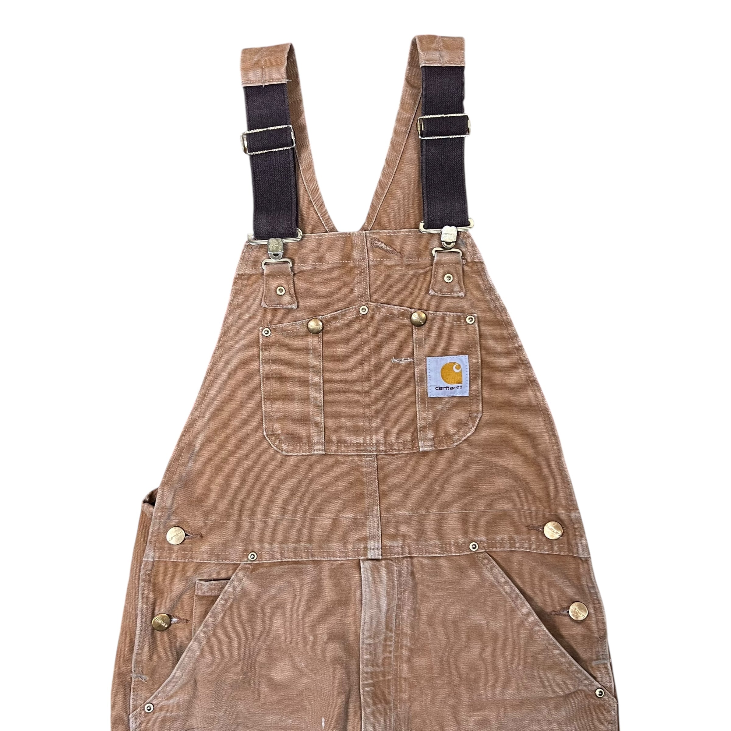 Vintage Carhartt Straight Fit Overalls Thrashed Tan
