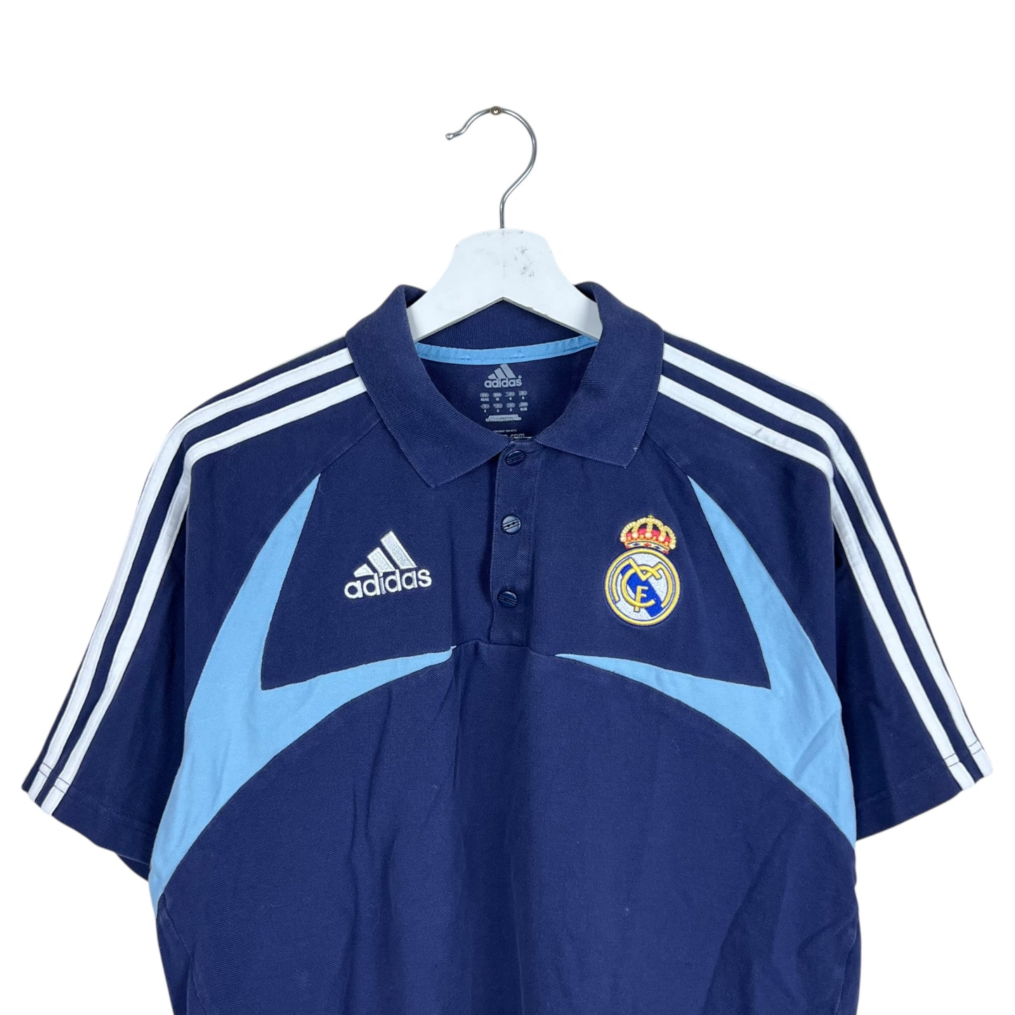 2007 Adidas Real Madrid Logo Polo Navy
