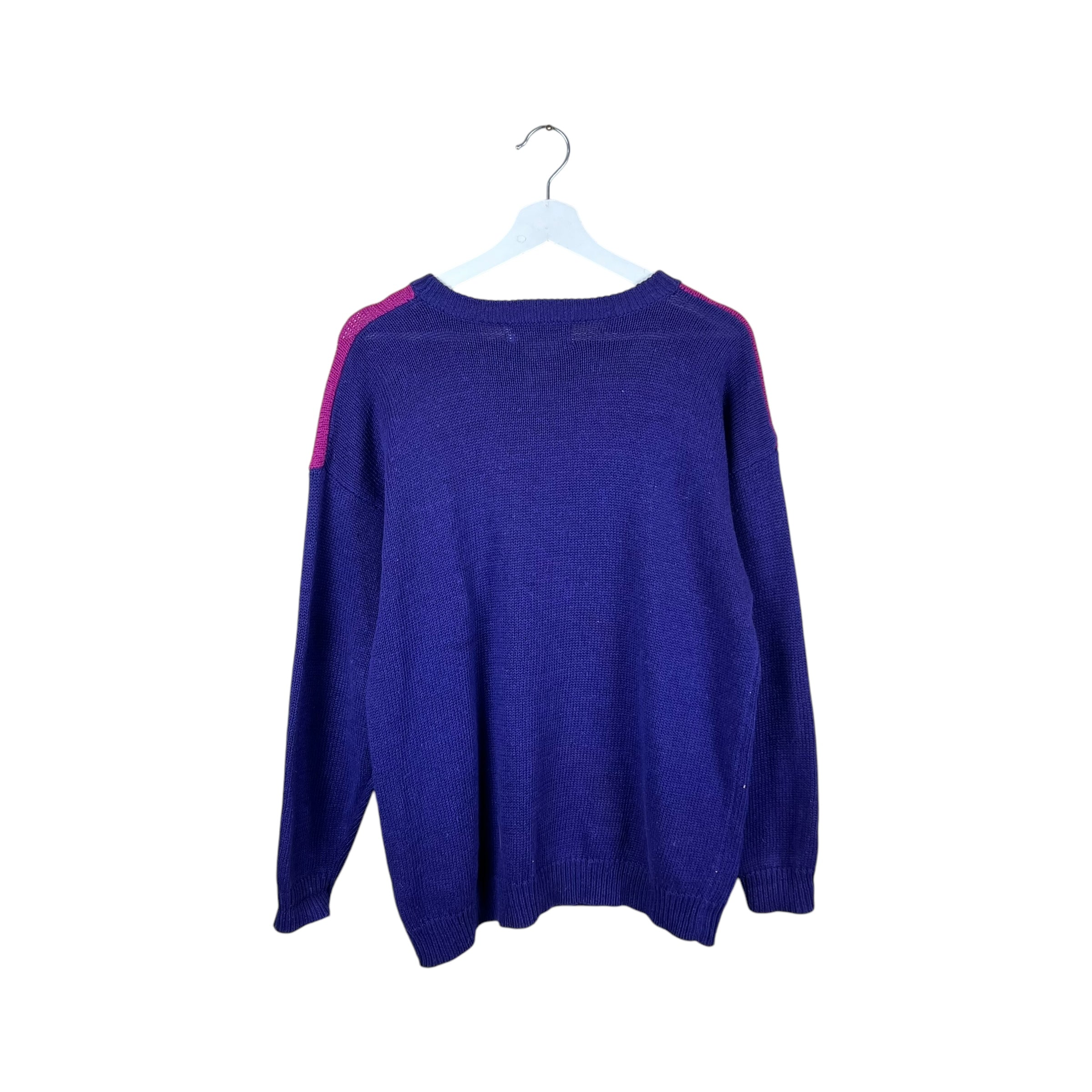 Vintage Santoria Women’s Multi Pattern Knit Purple