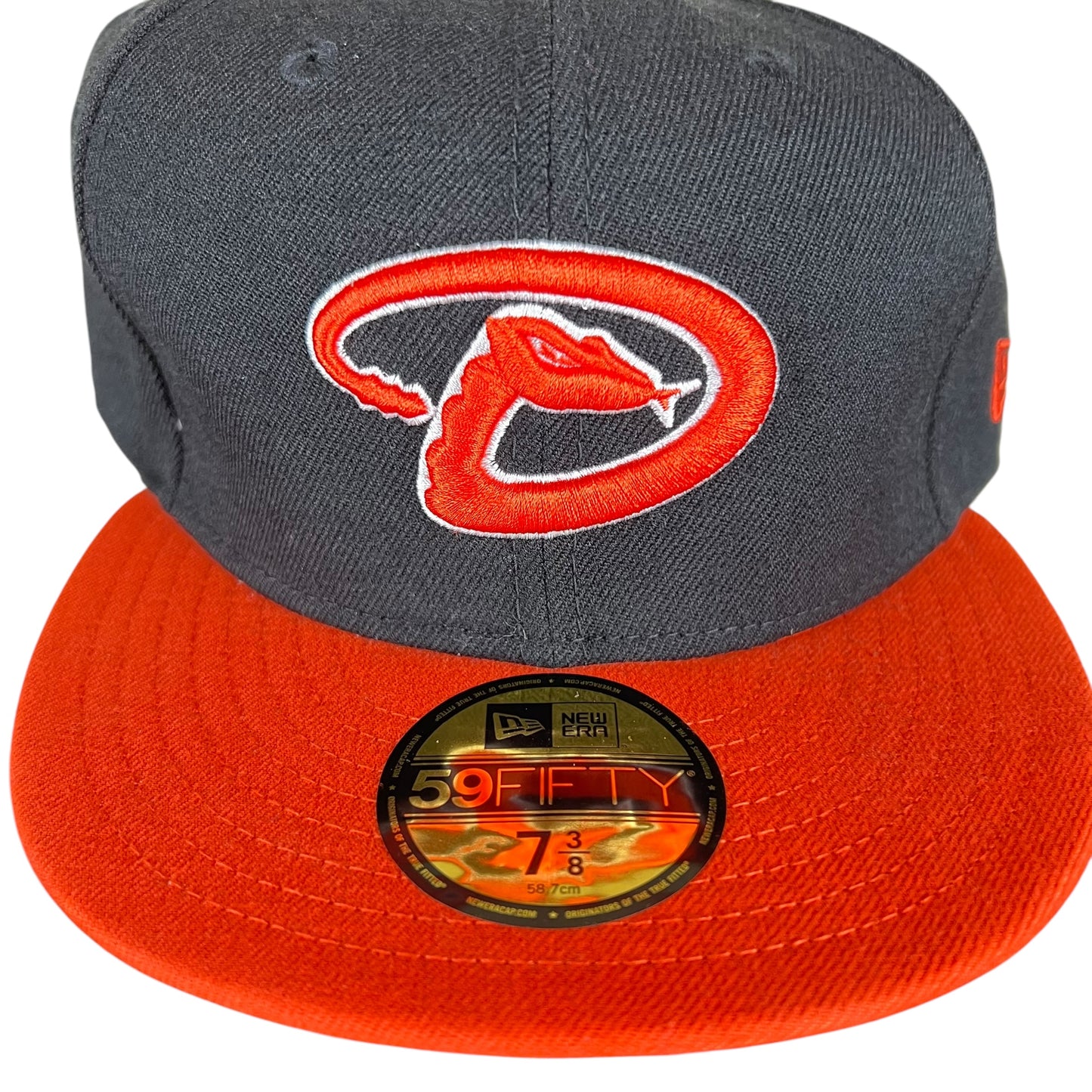 New Era MLB Arizona Diamondbacks Logo Fitted Hat Black/Orange