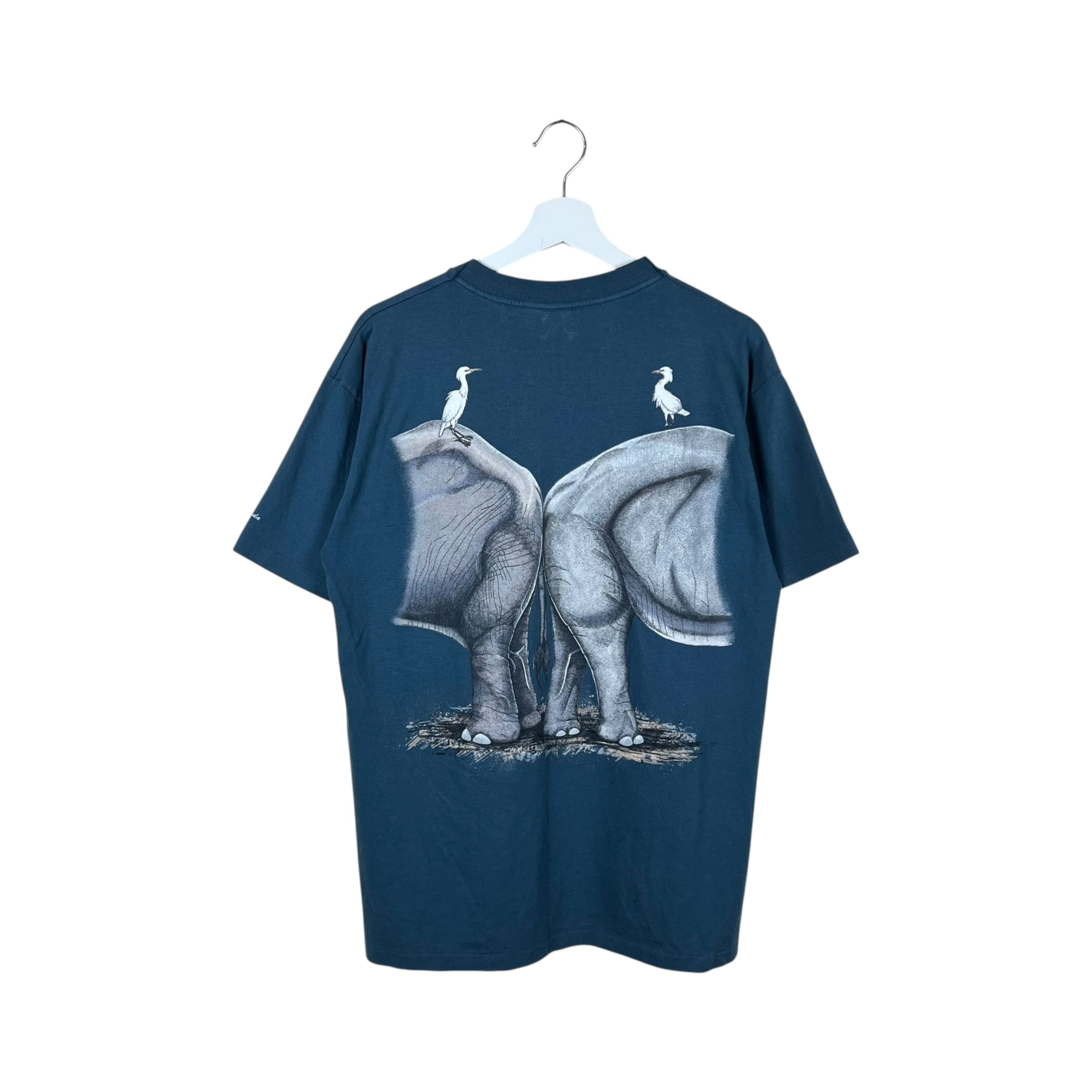 Vintage Valley Zoo Elephant Tee Blue