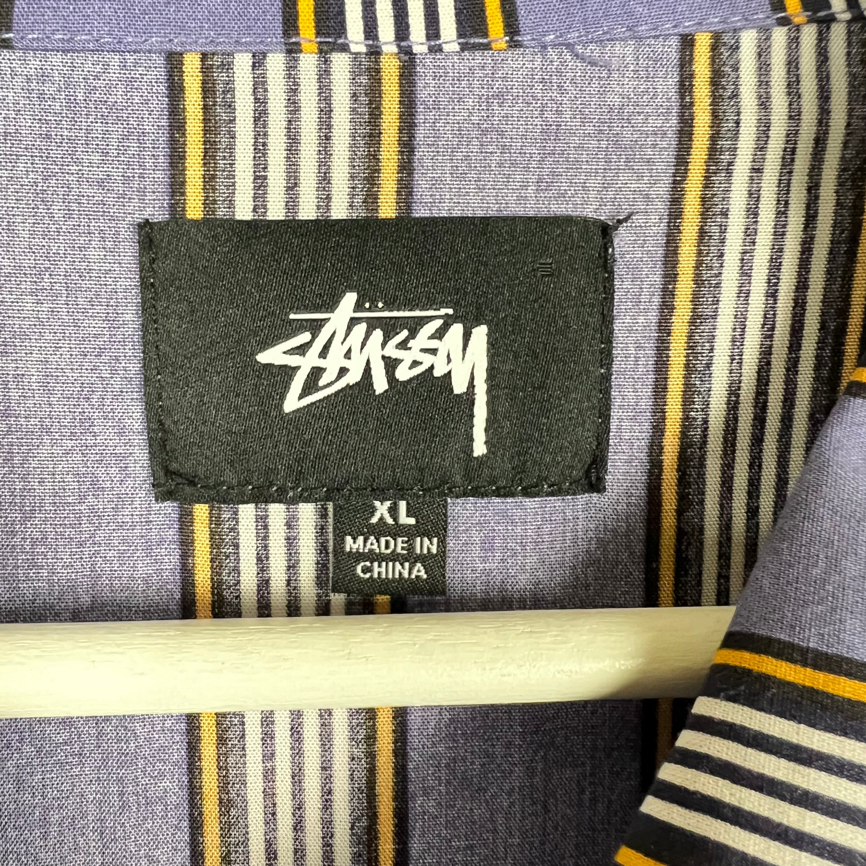 Stussy Cove Striped Shirt Lavender