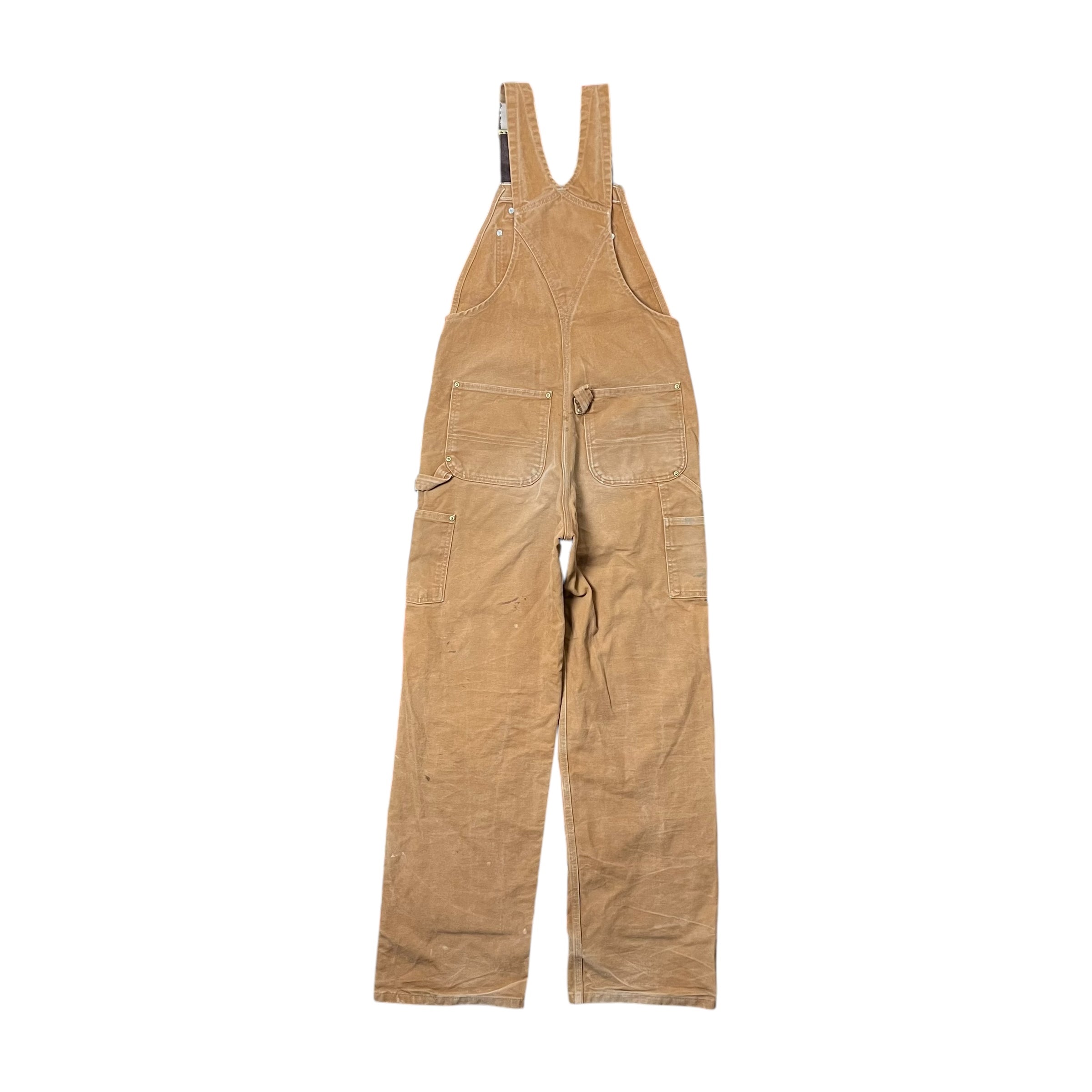Vintage Carhartt Straight Fit Overalls Thrashed Tan