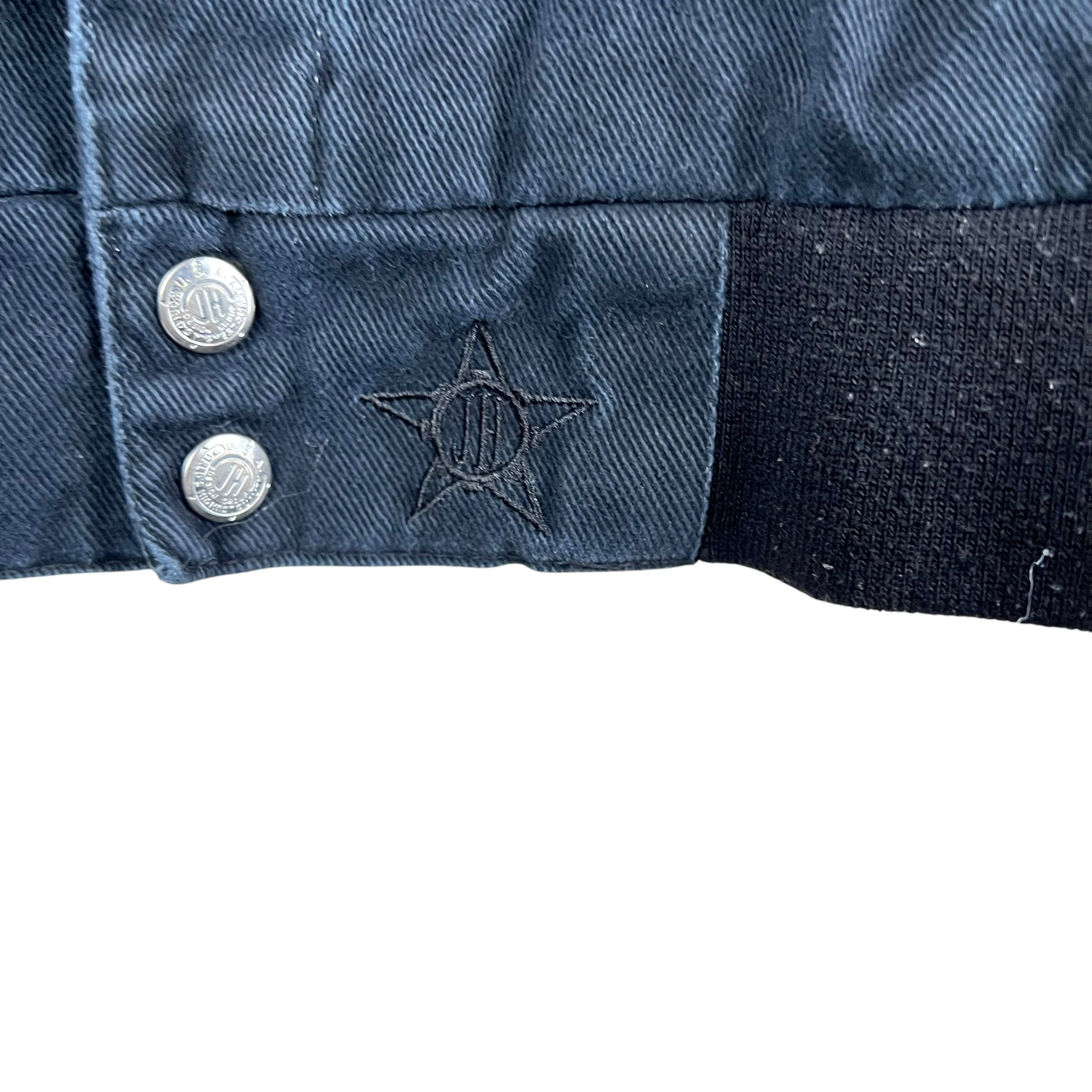 Vintage Jeff Hamilton NASCAR Jimmie Johnson Lowes Racing Jacket Grey/Blue