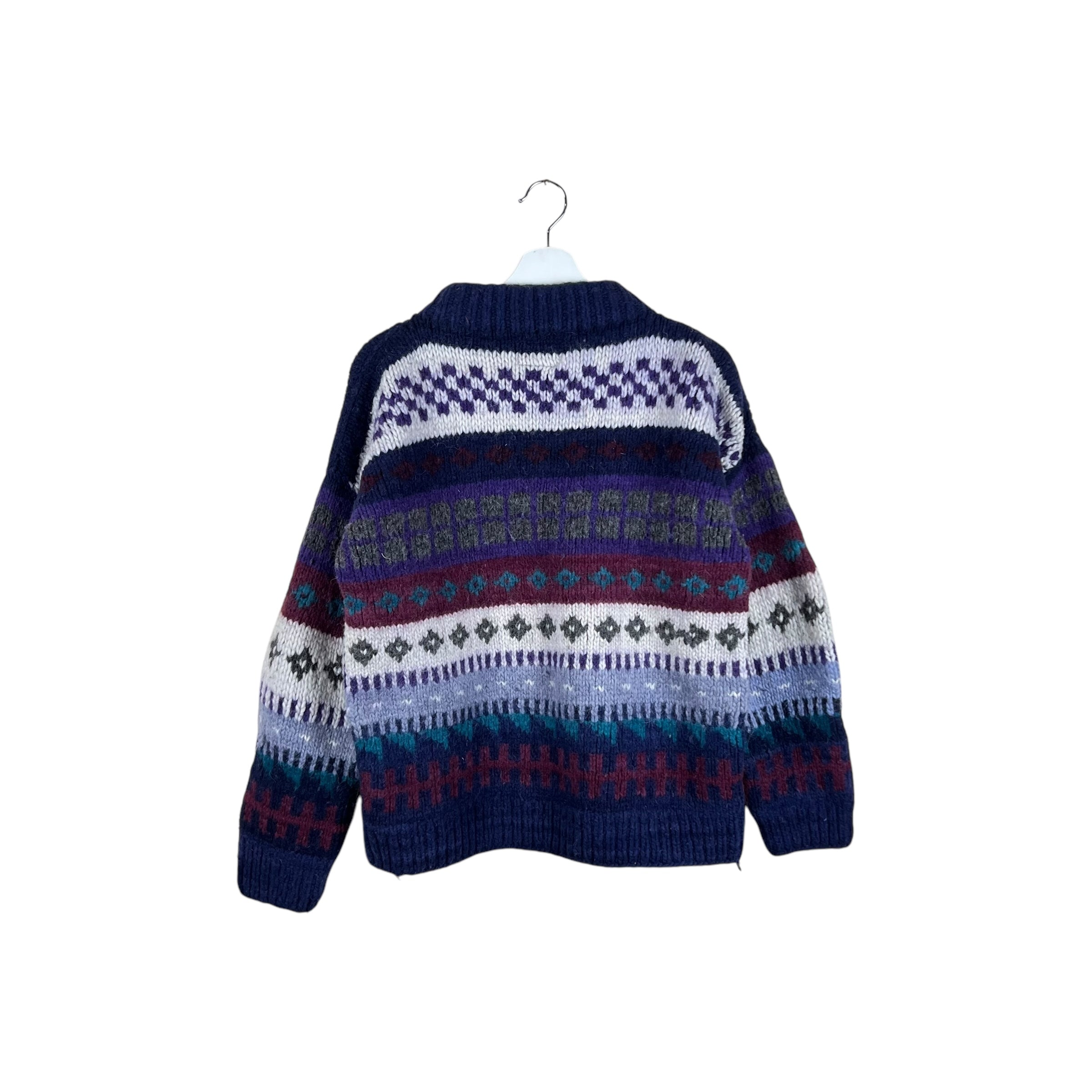 Vintage Nuevo Americana Wool Multi Pattern Knit