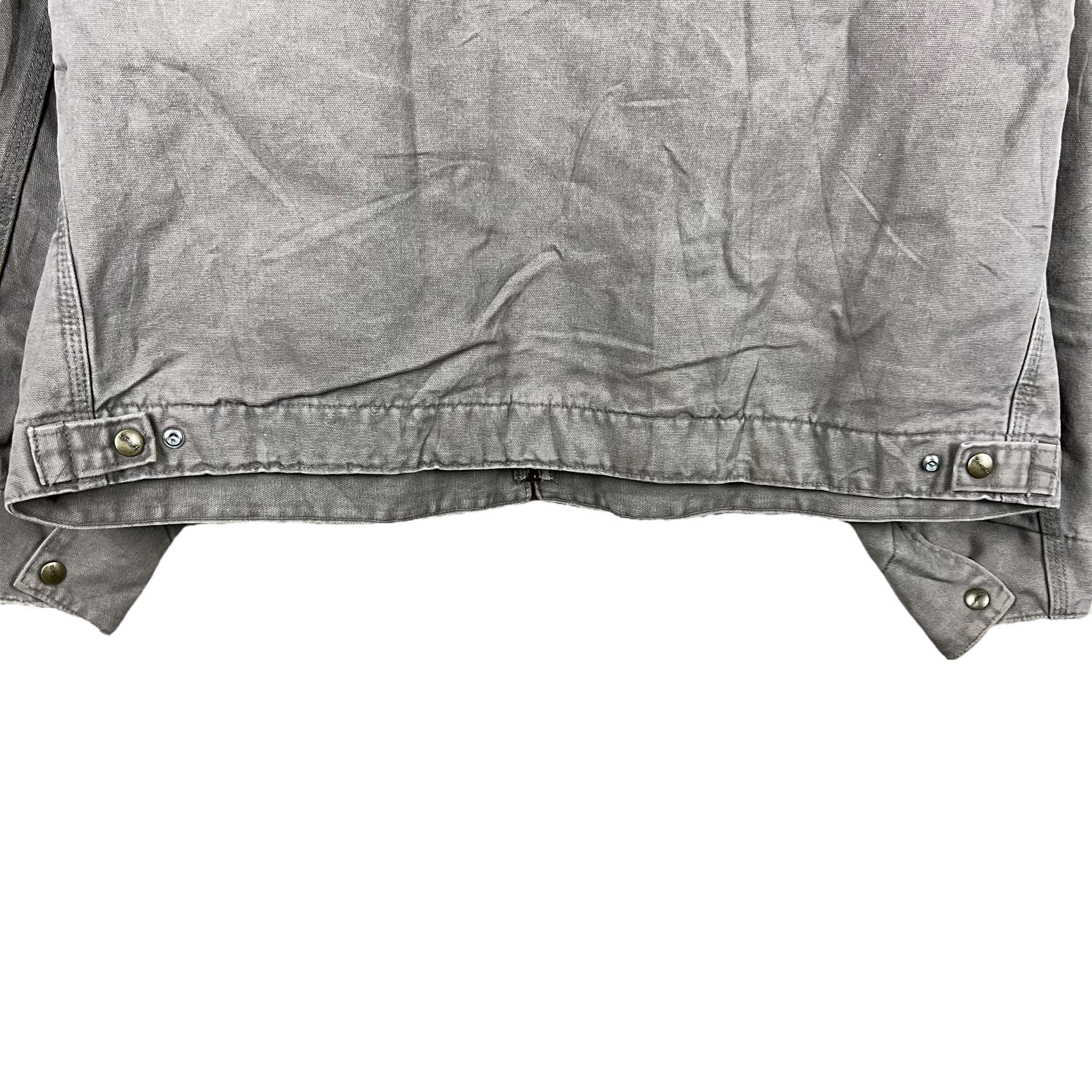 Vintage Carhartt Blanket Lined Detroit Jacket Washed Brown