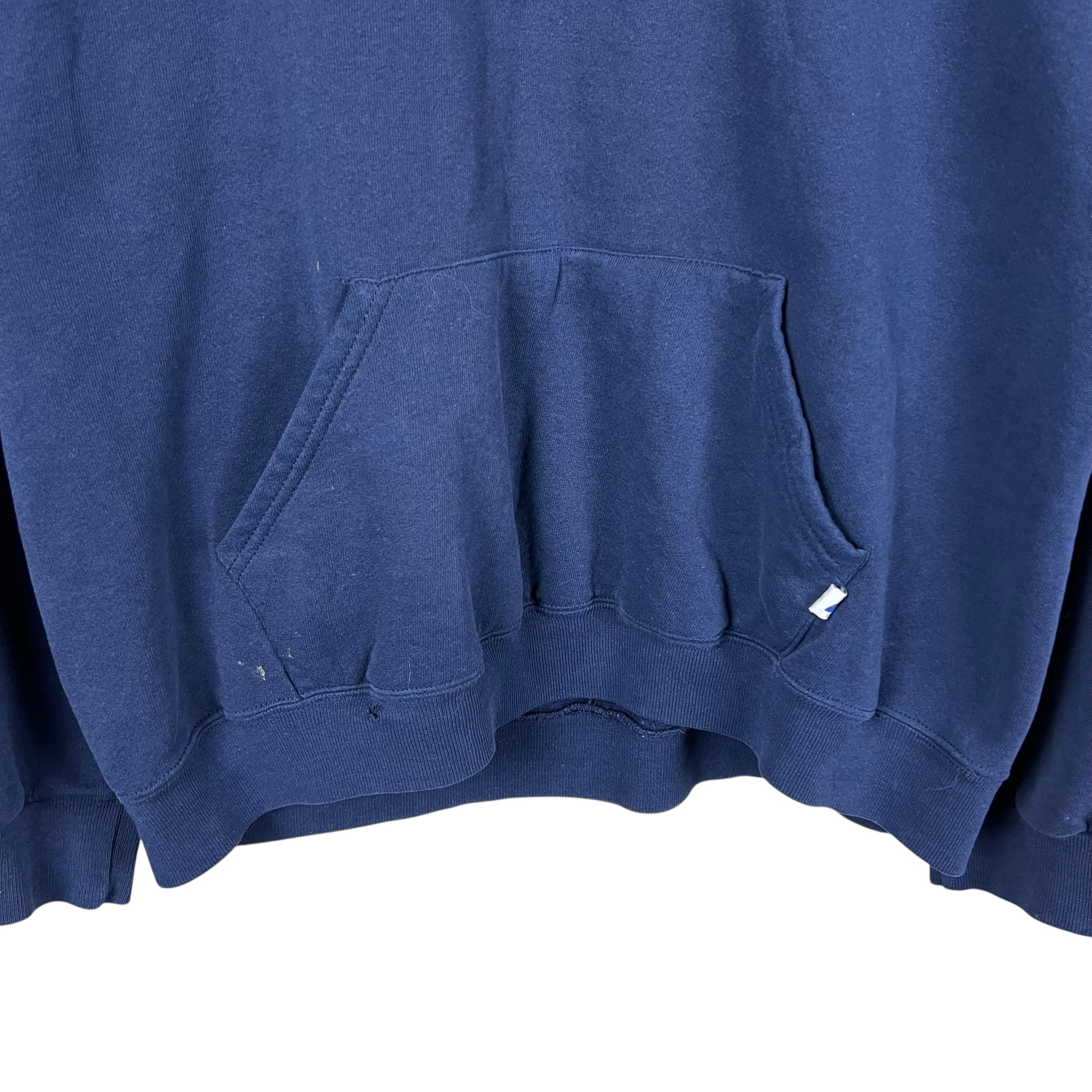 Vintage Russell Athletic Blank Hoodie Navy