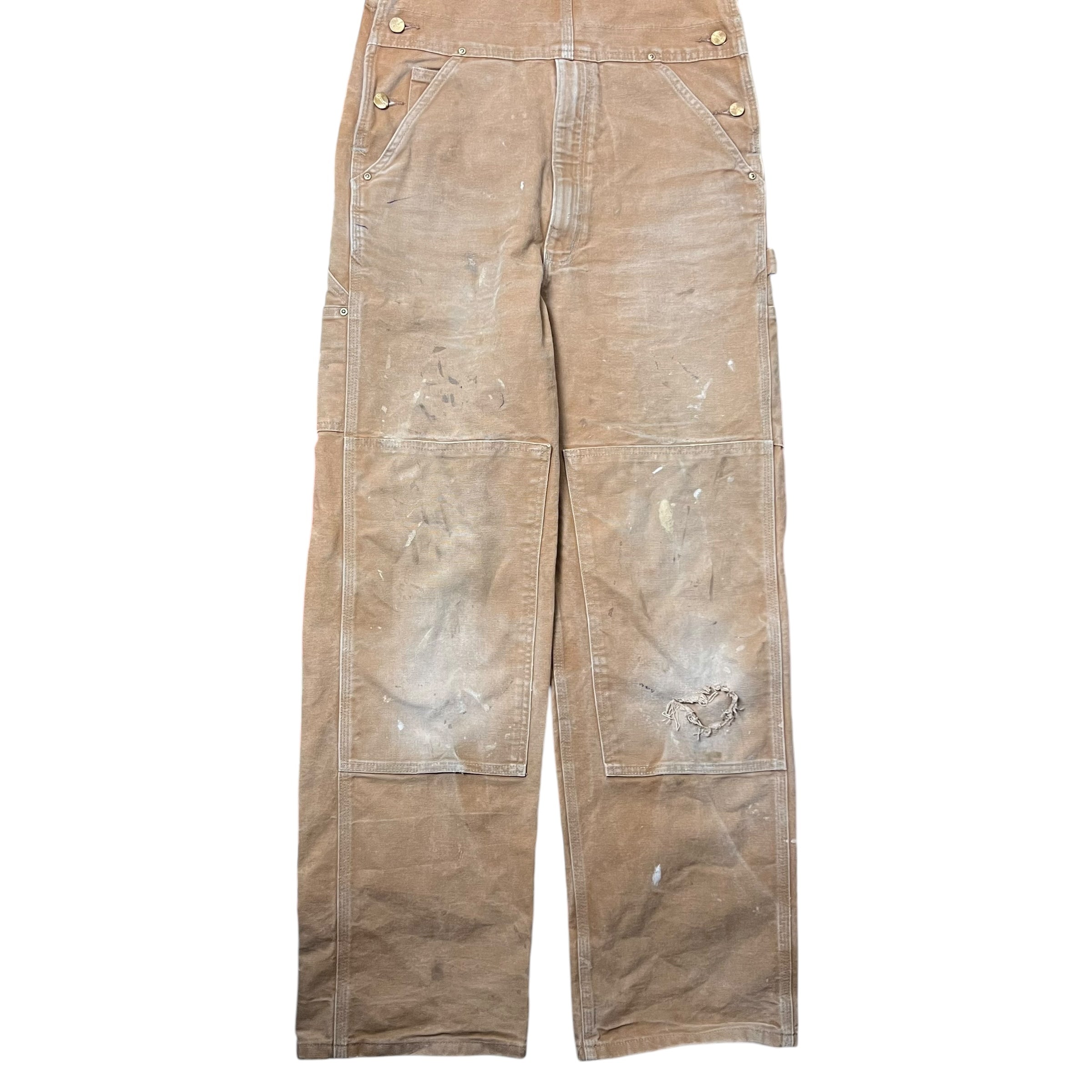 Vintage Carhartt Straight Fit Overalls Thrashed Tan