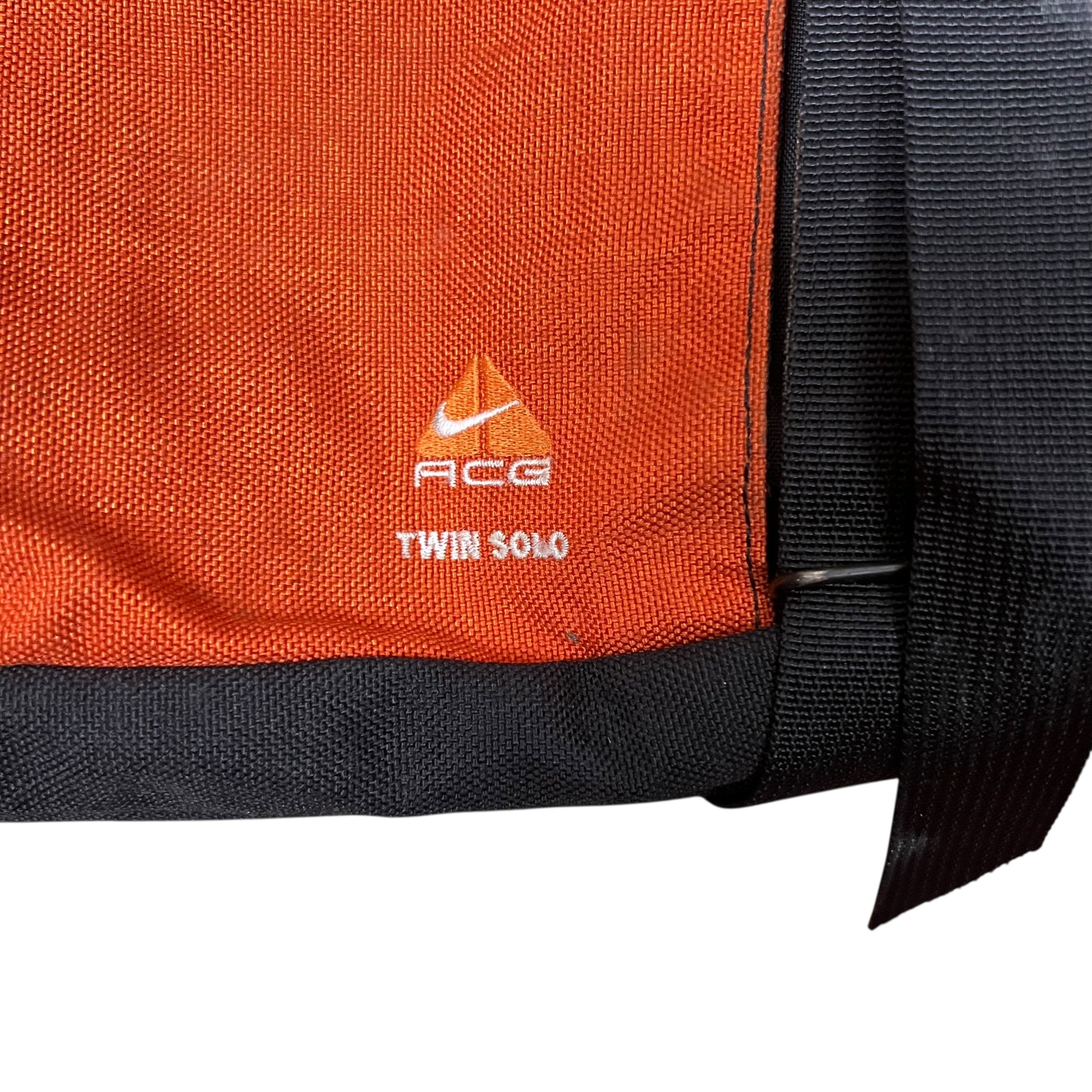 Vintage Nike ACG Twin Solo Hiking Waist Bag Orange/Green