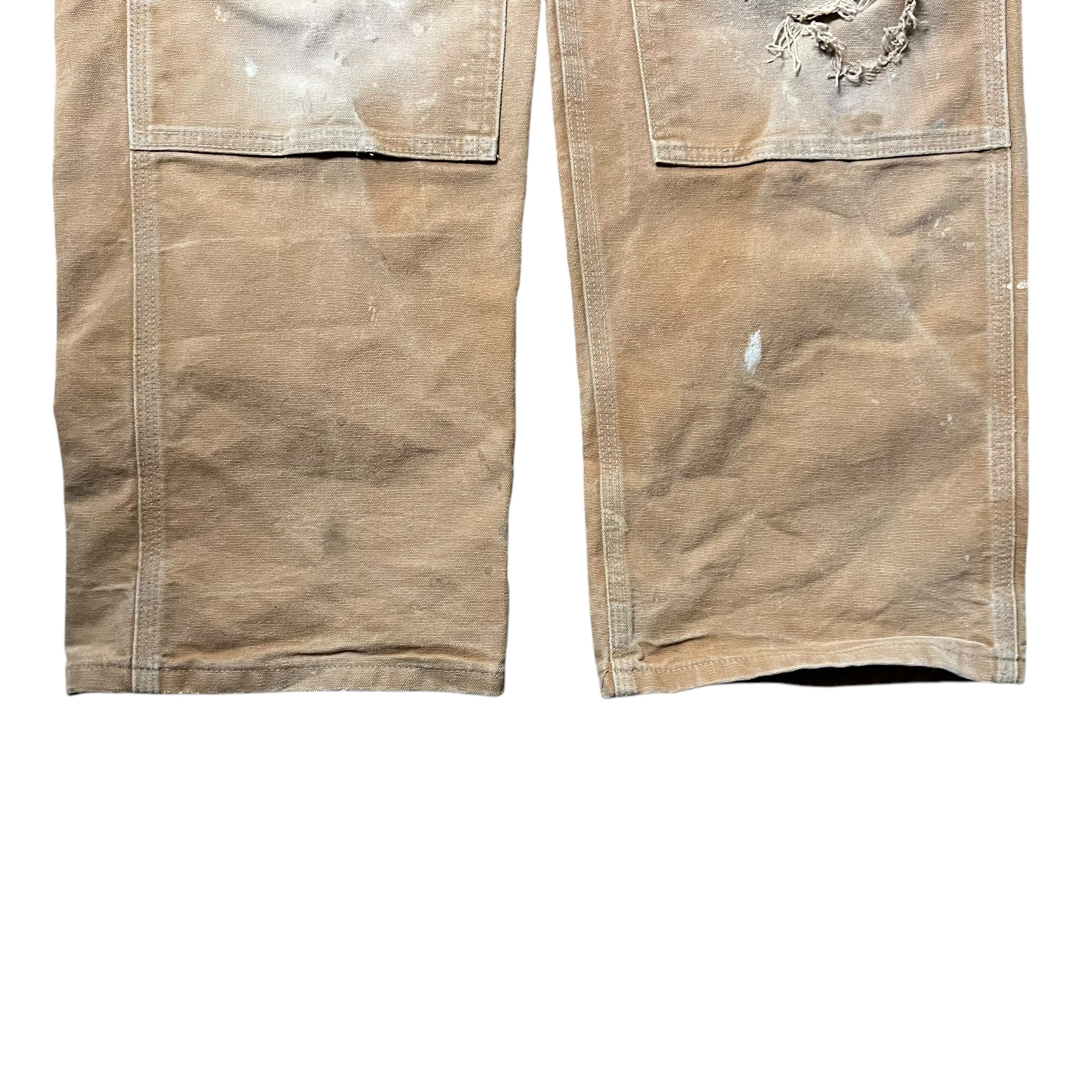 Vintage Carhartt Straight Fit Overalls Thrashed Tan