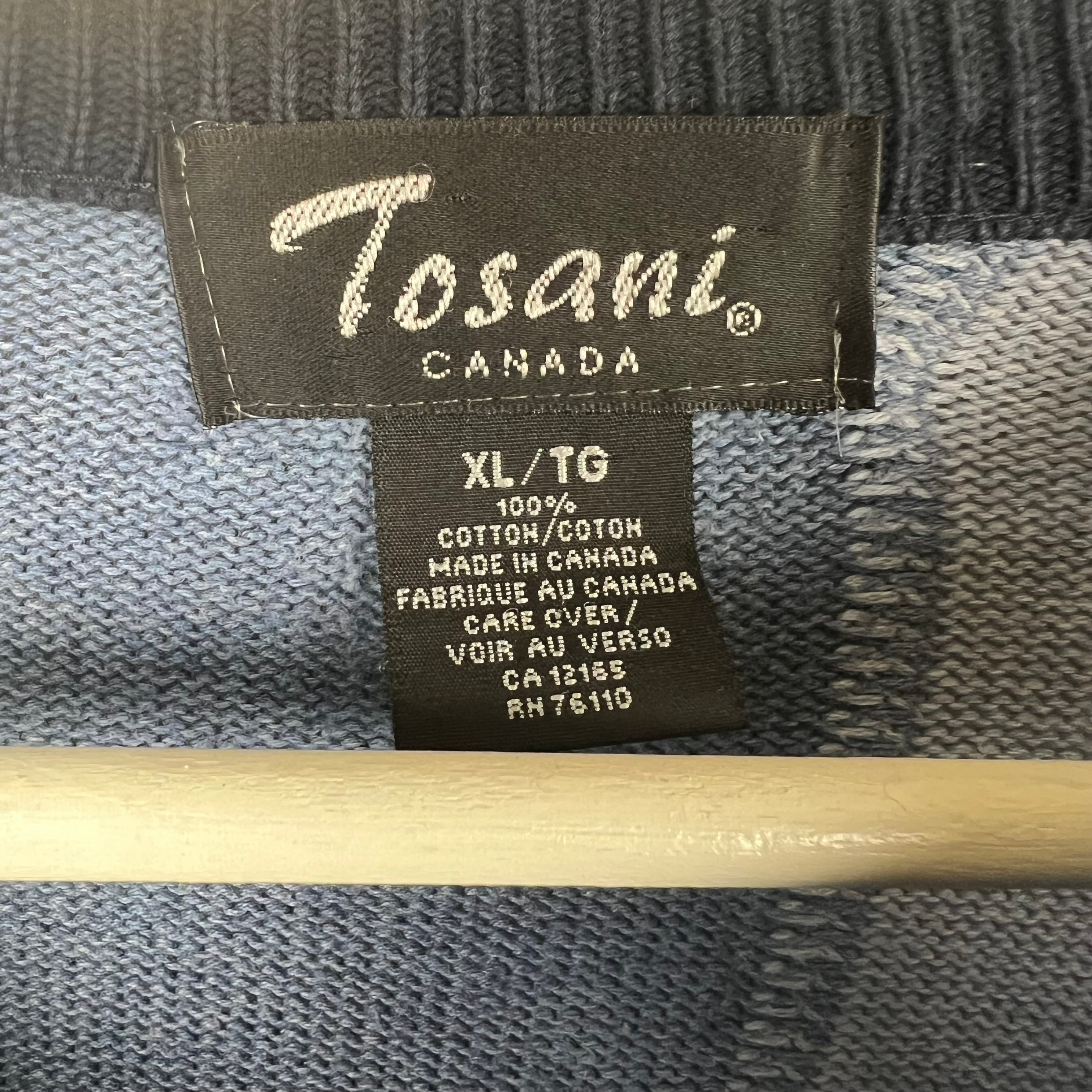 Vintage Tosani 3D Knit Shades of Blue Knit