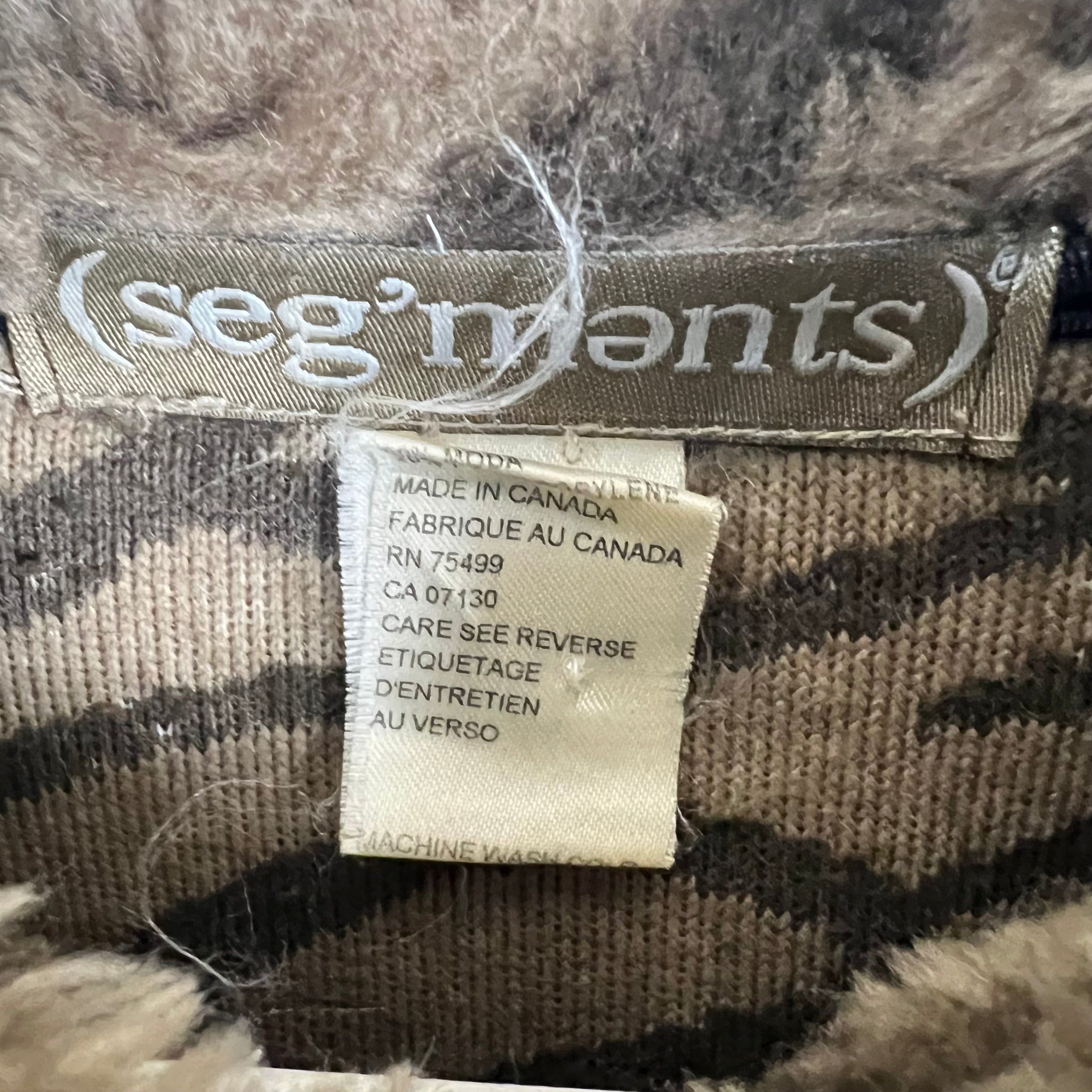 Vintage Seg’ments Women’s Animal Print Fur Coat