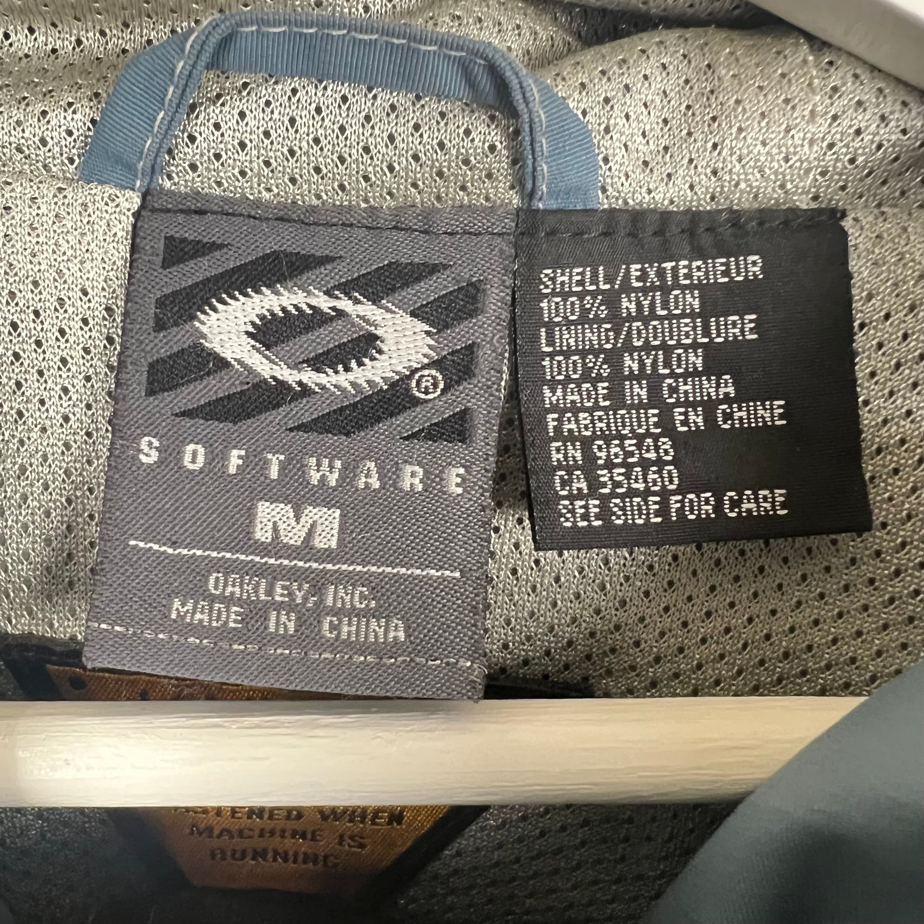 Vintage Oakley Software Ski Jacket Baby Blue