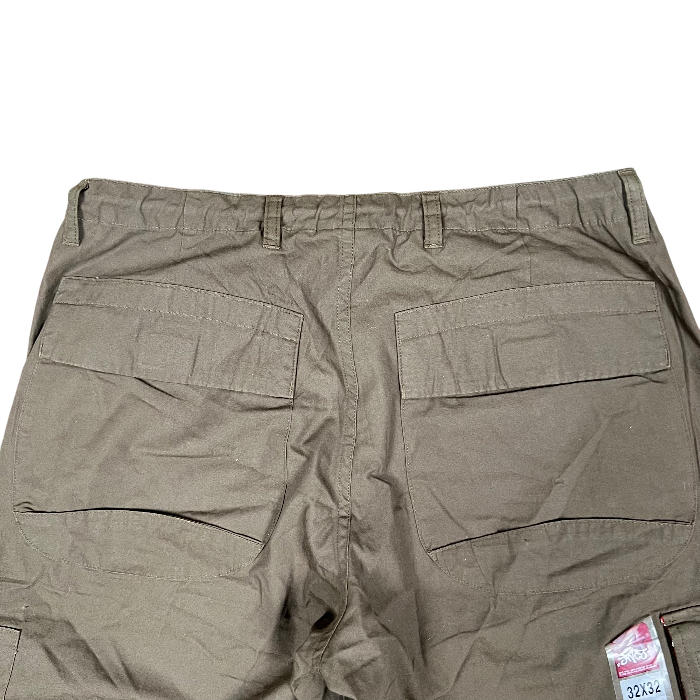 Vintage JNCO Jeans Baggy Cargo Pants Dark Olive