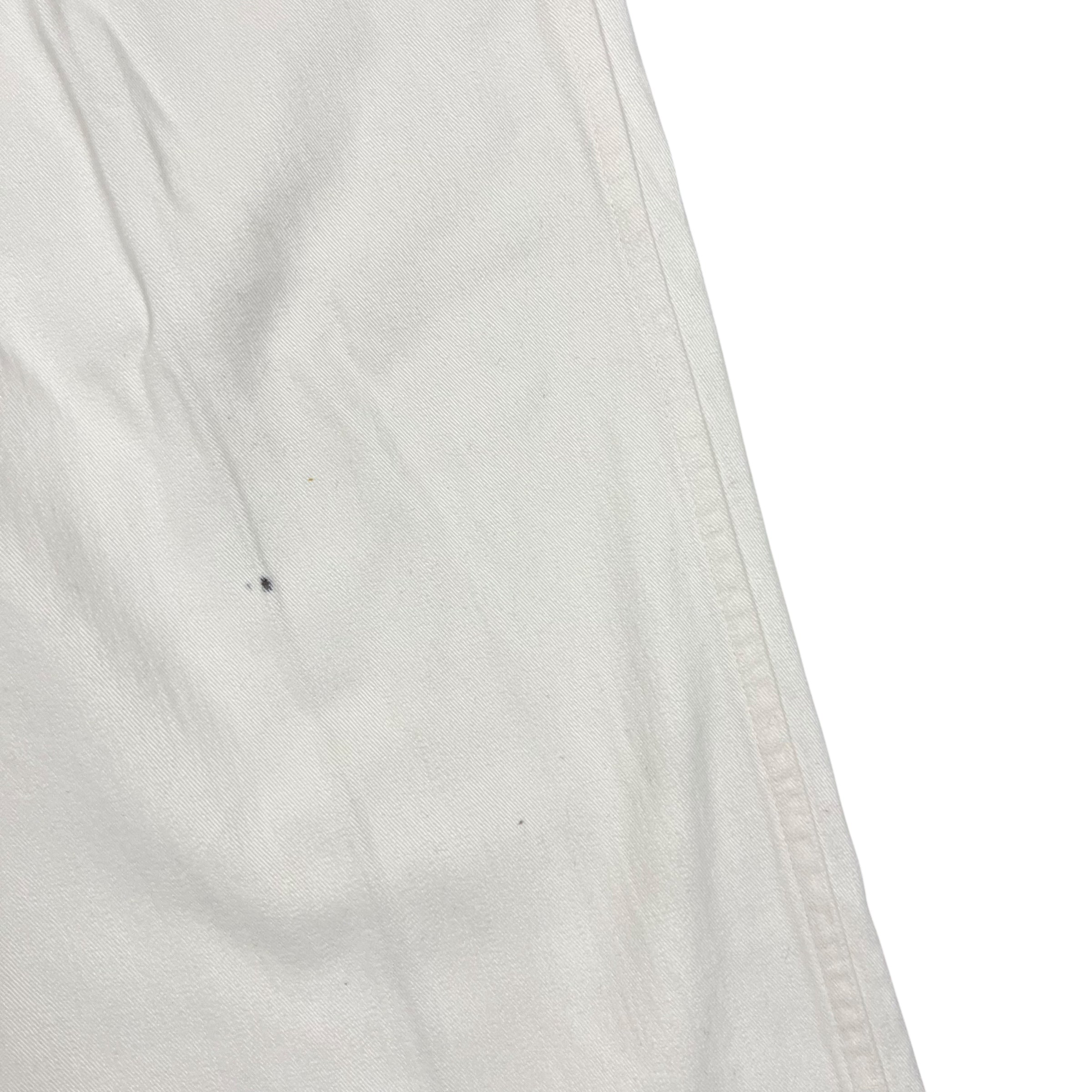 Vintage Polo Country Straight Fit Trousers Cream White