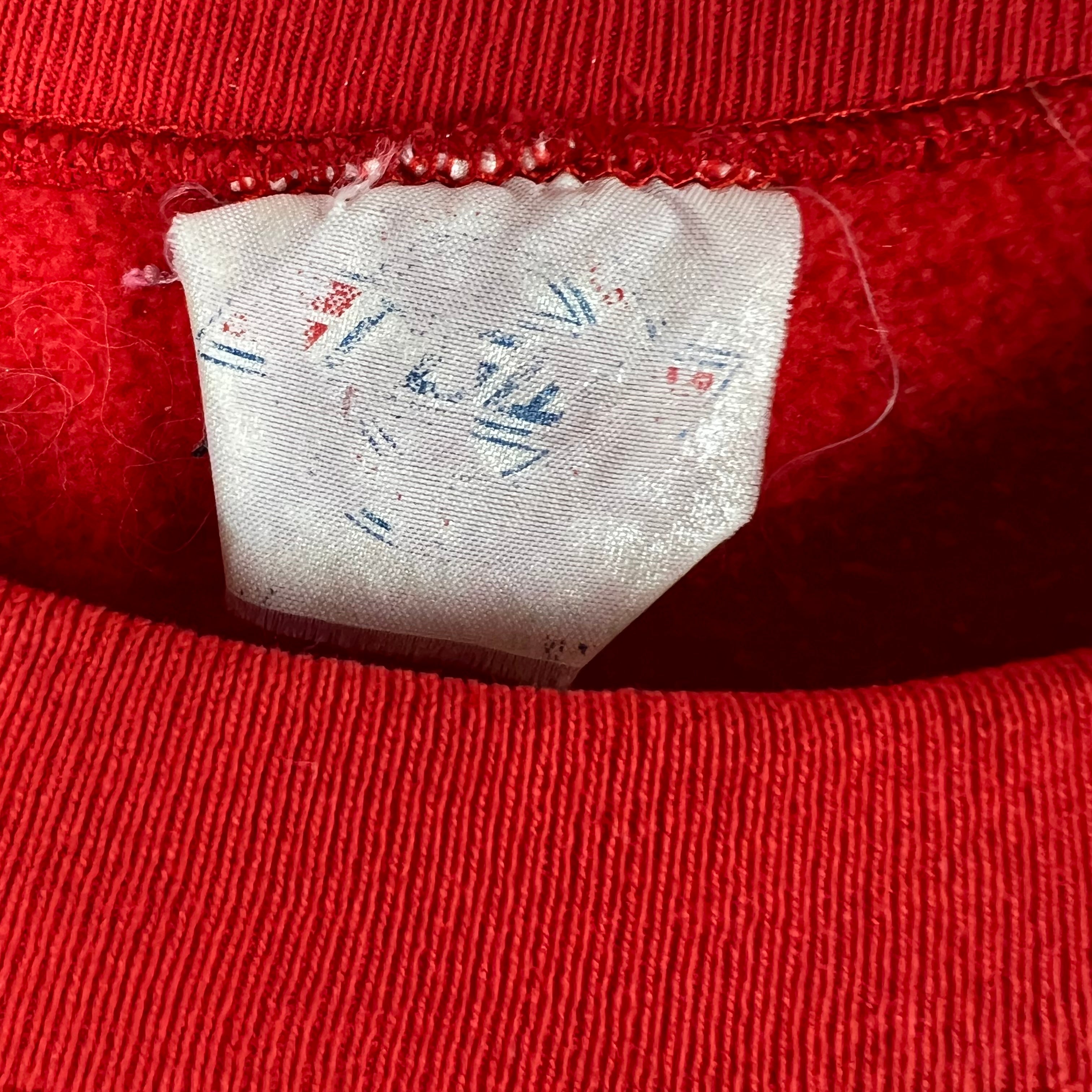 Vintage CGW Calgary Flames Arch Logo Crewneck Red