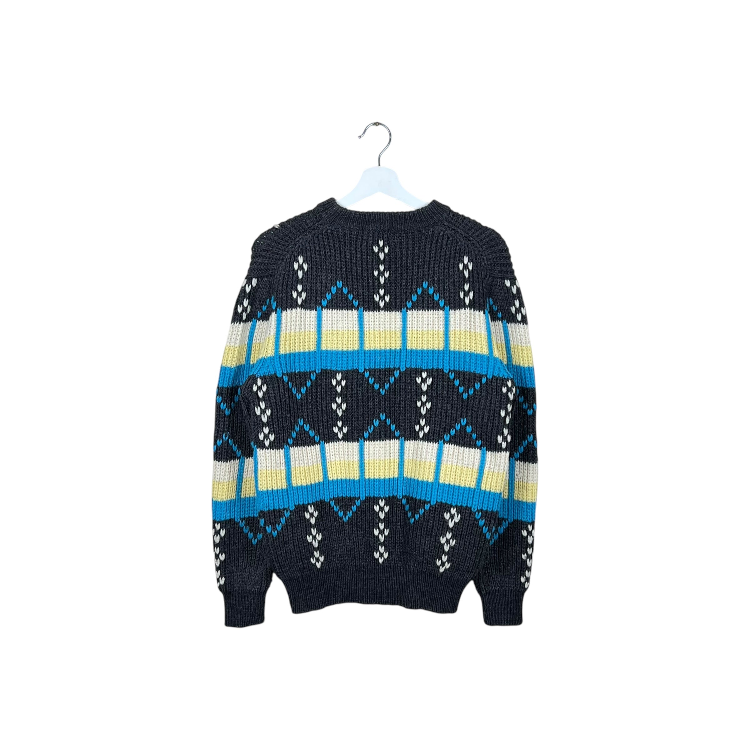 Vintage Claudie Zianno Women’s Multi Pattern Knit Grey/White