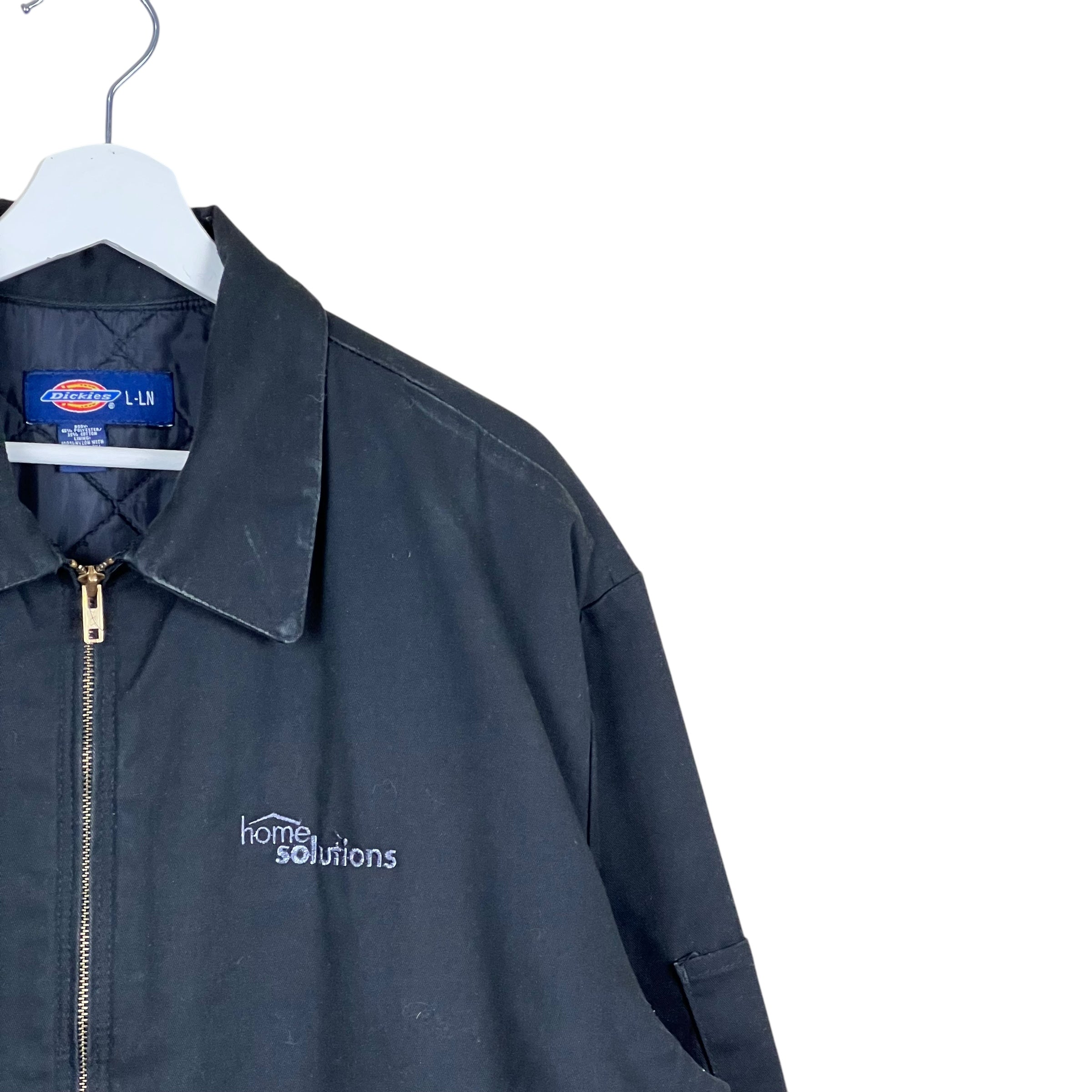 Vintage Dickies Workwear Insulated Canvas Jacket Black