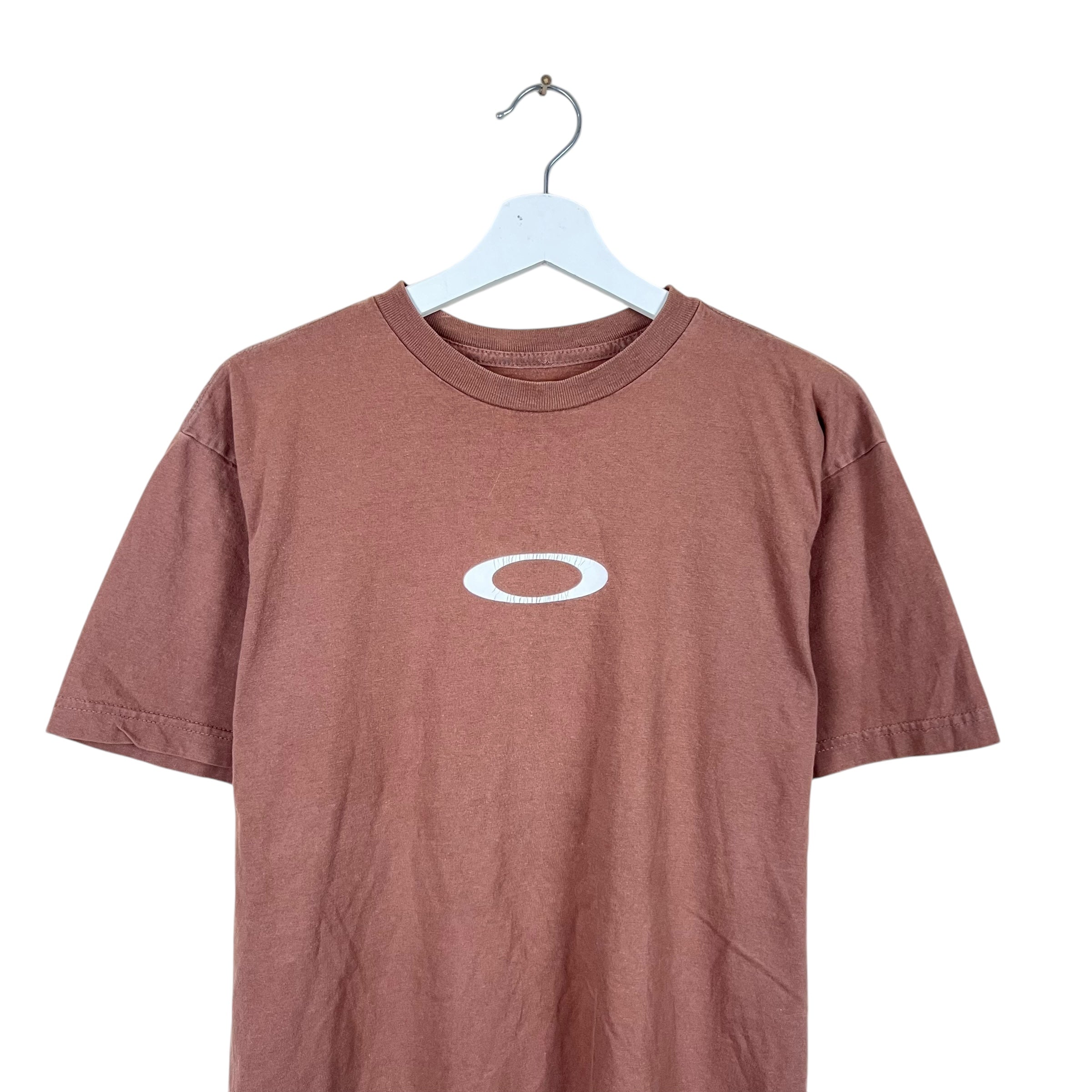 Vintage Oakley Center Logo Tee Brown