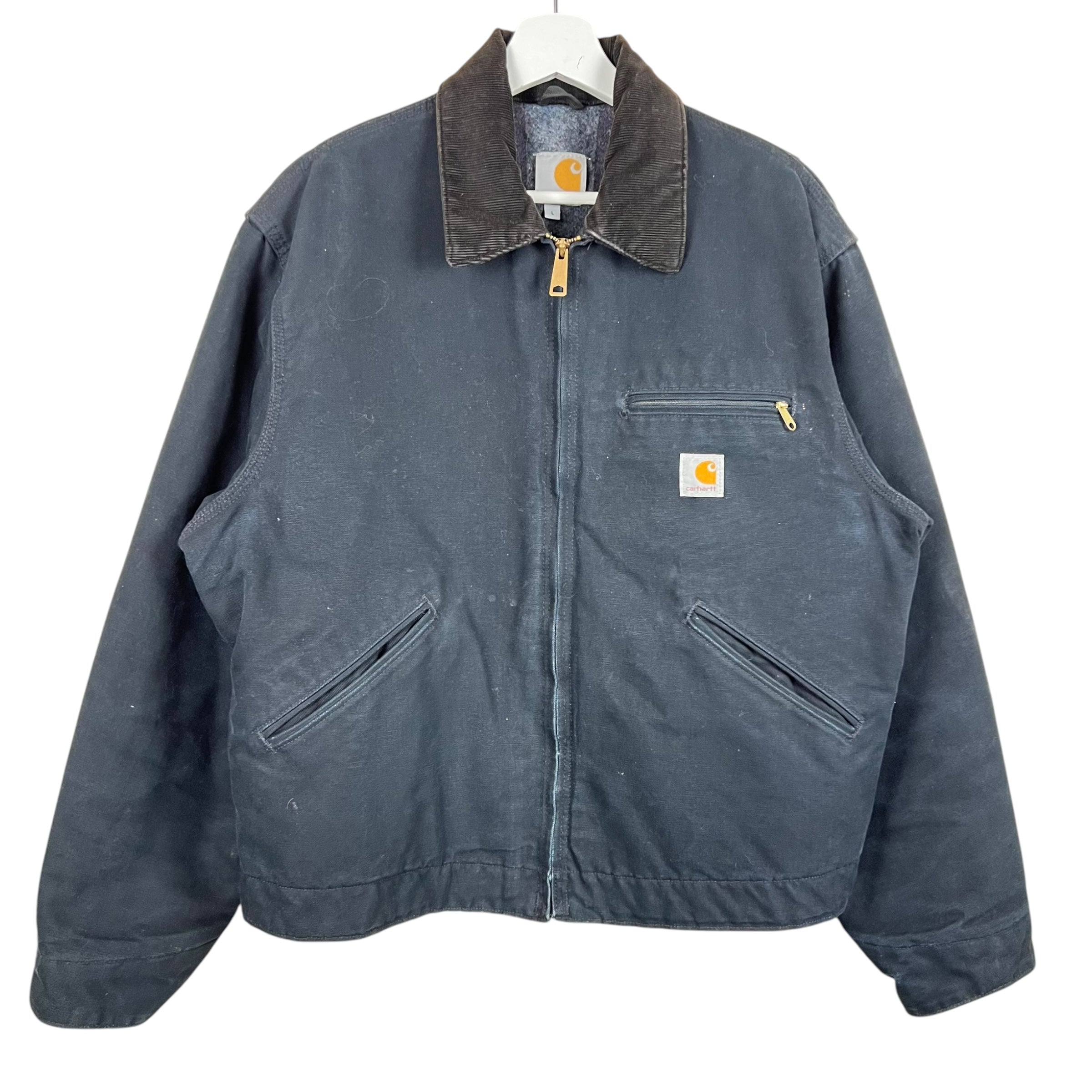 Vintage Carhartt Blanket Lined Detroit Jacket Black