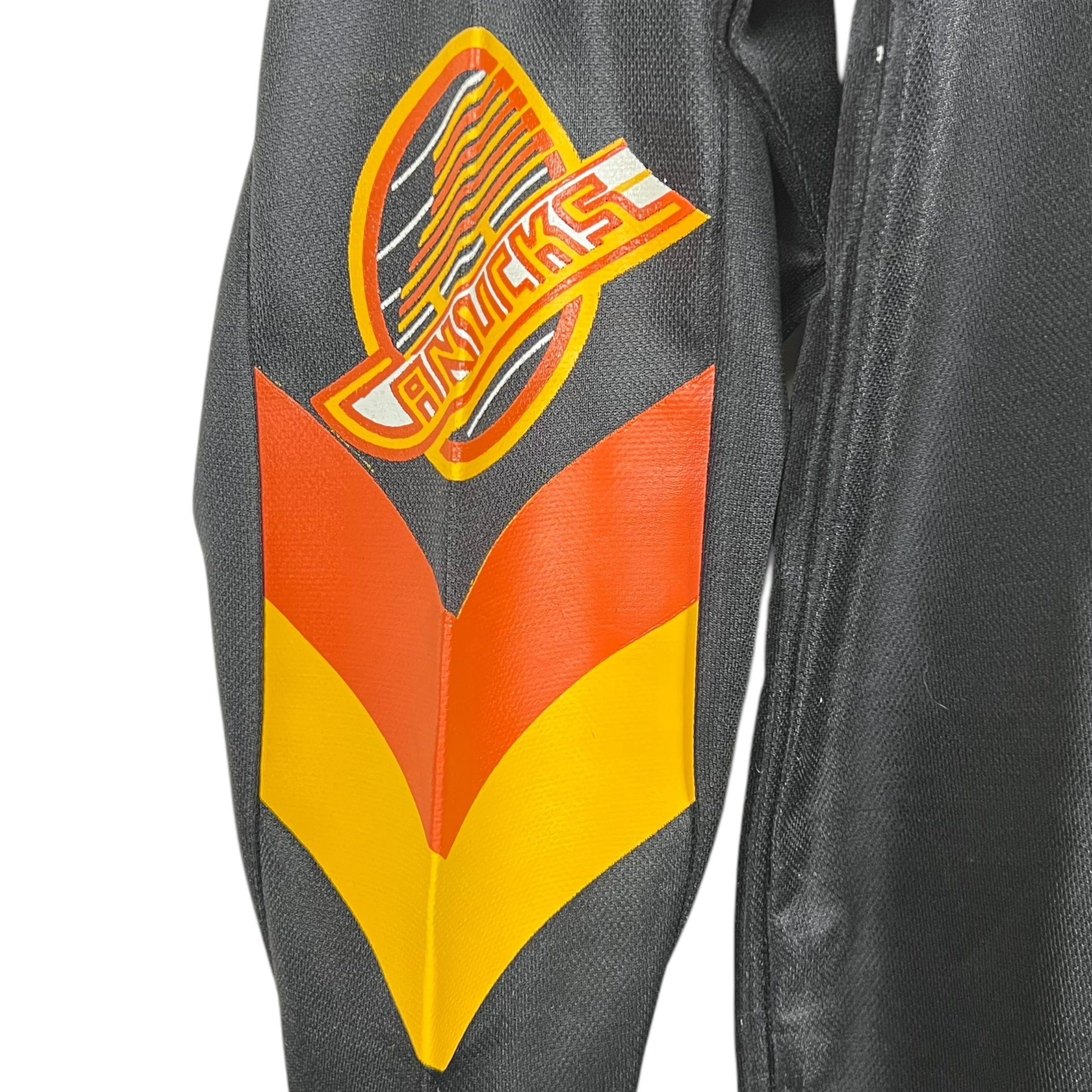 1980 CCM Vancouver Canucks Flying V Blank Jersey Black