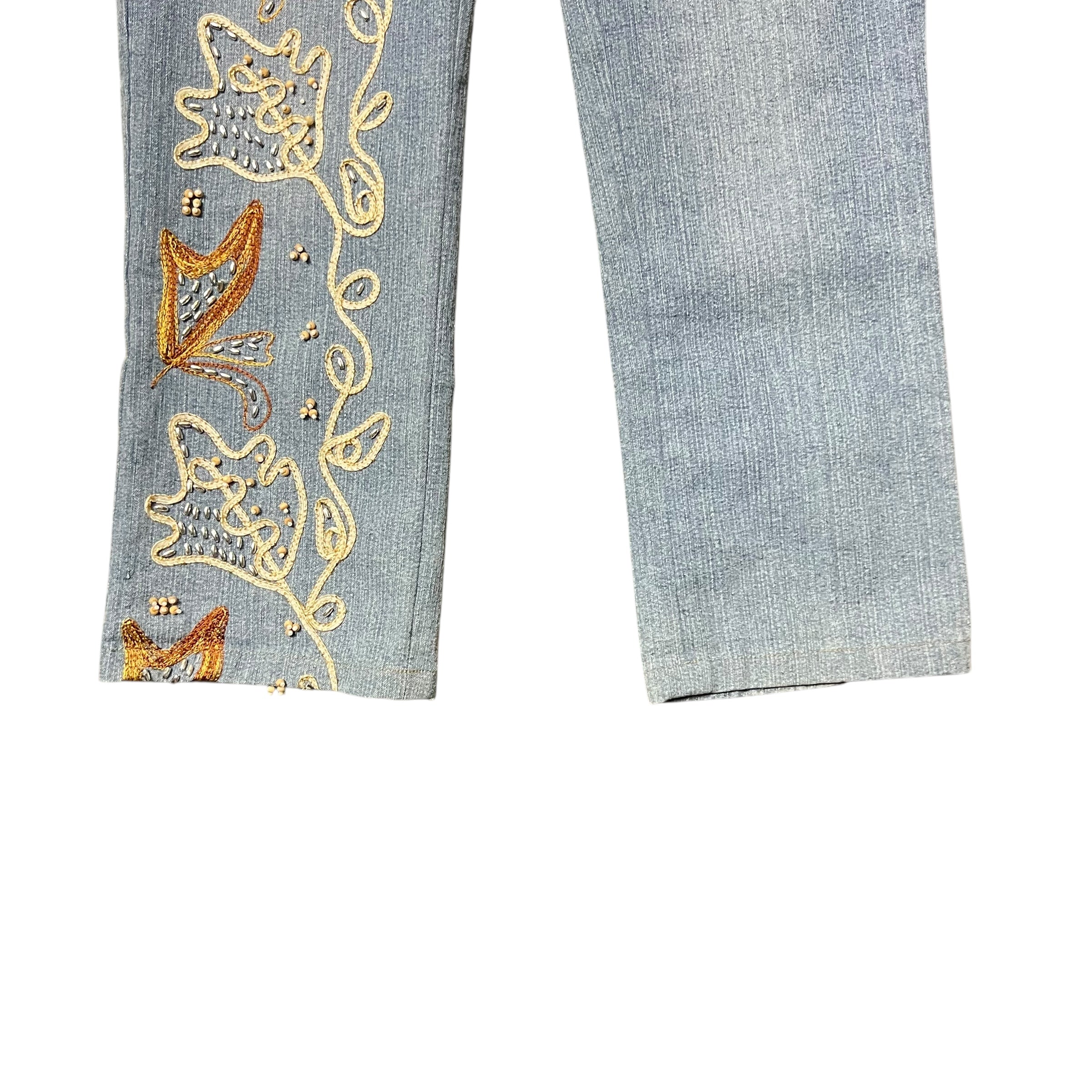 Vintage Daniel Women’s Bedazzled Design Jeans Regular Wash