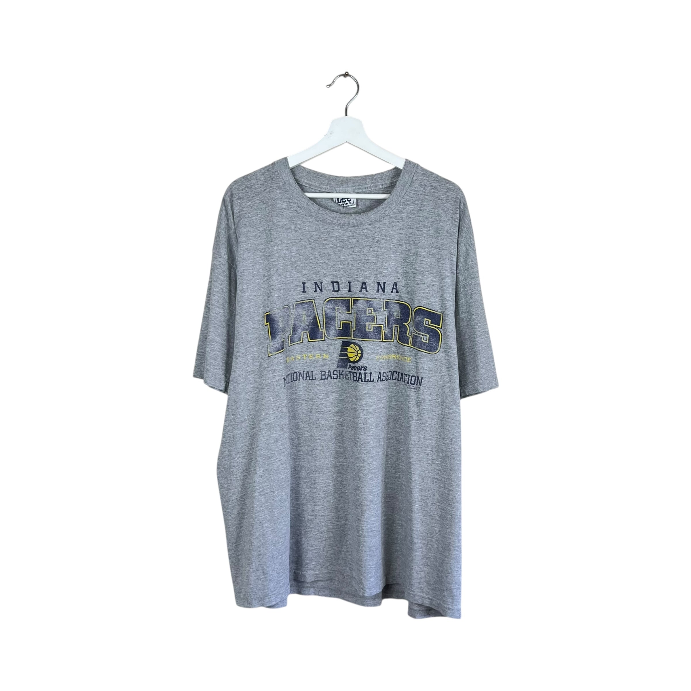 Vintage Lee Indiana Pacers Arch Logo Tee Heather Grey