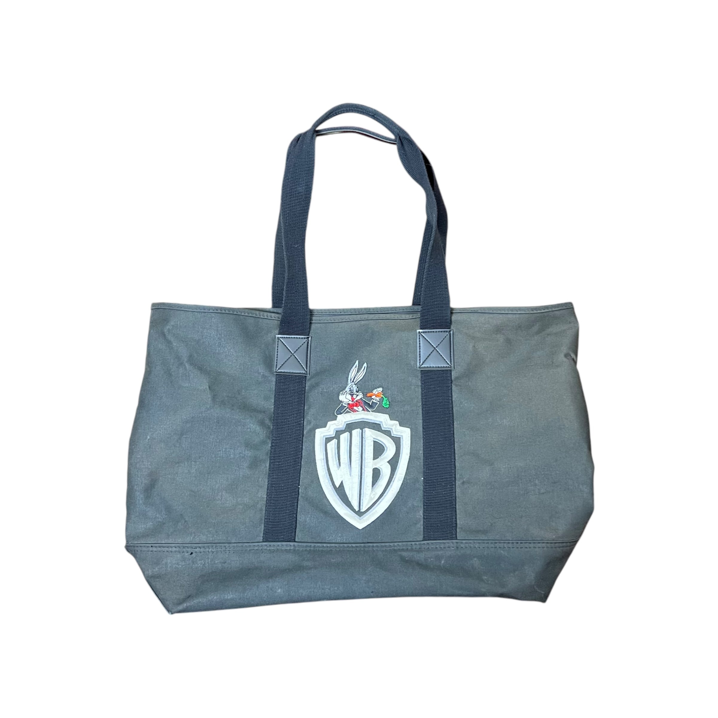 1991 Warner Bros Bugs Bunny Tote Bag Dark Green/Black