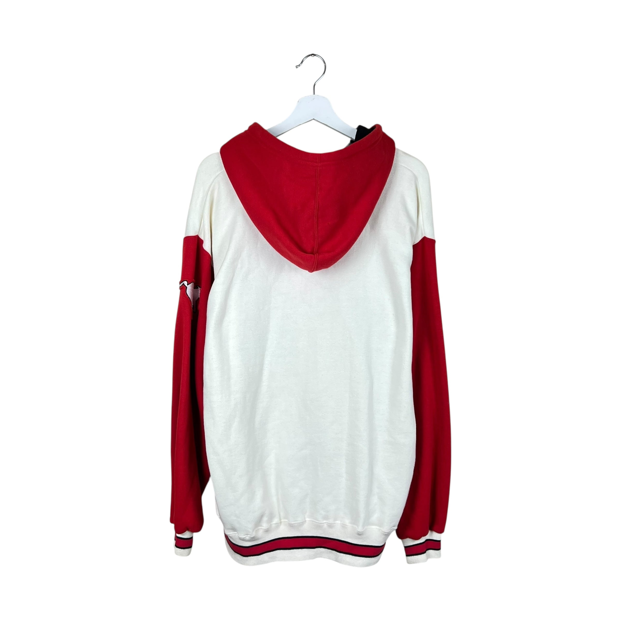 Vintage Starter CFL Calgary Stampeders Script Logo Hoodie Red/White