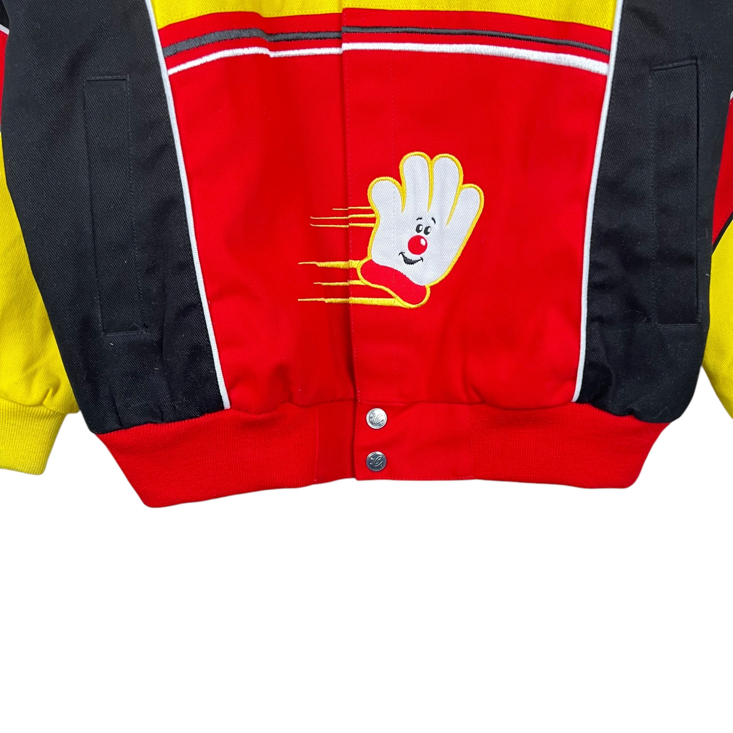 Vintage Chase Authentics NASCAR Clint Bowyer Cheerios Racing Jacket Yellow