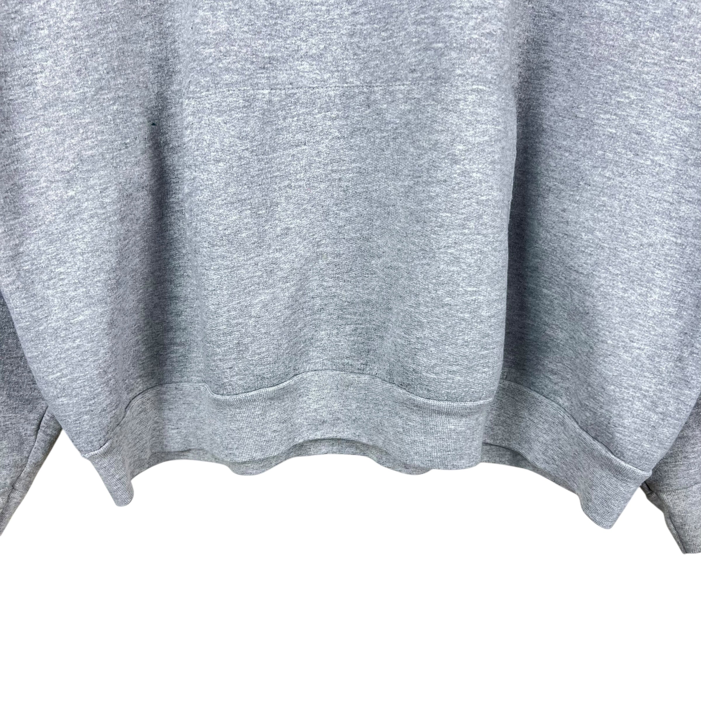 Vintage NFL New England Patriots Arch Logo Hoodie Heather Grey