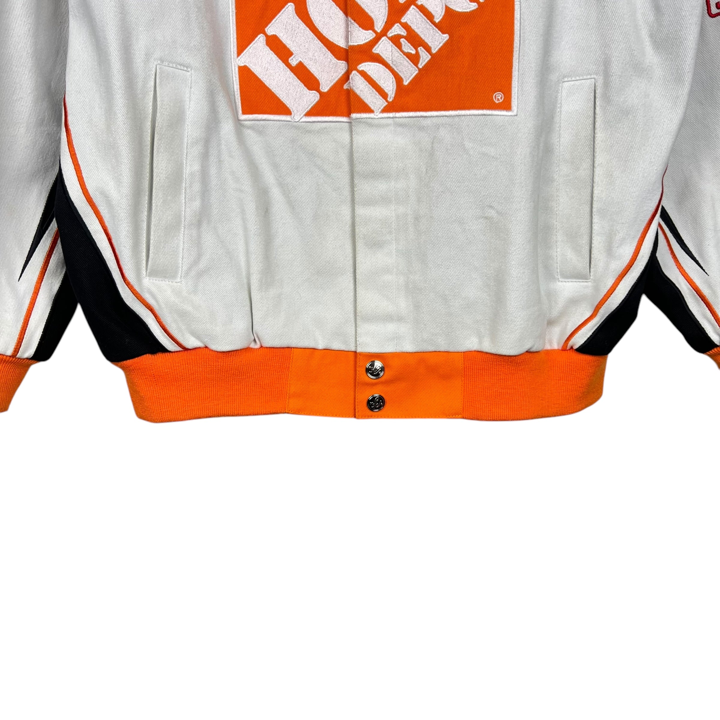 Vintage Chase Authentics NASCAR Tony Stewart Home Depot Racing Jacket White