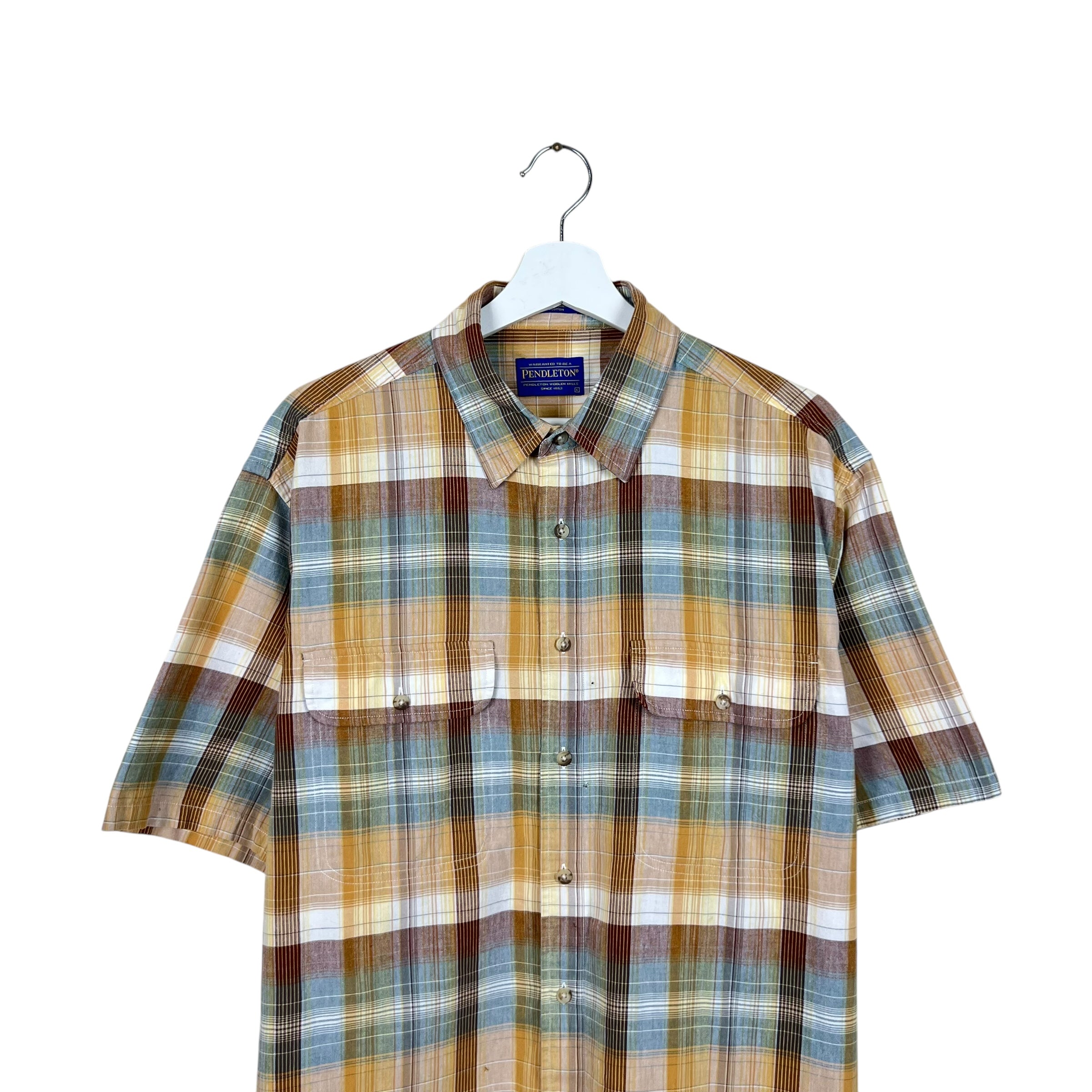 Vintage Pendleton Hiker Shirt Button Up Plaid