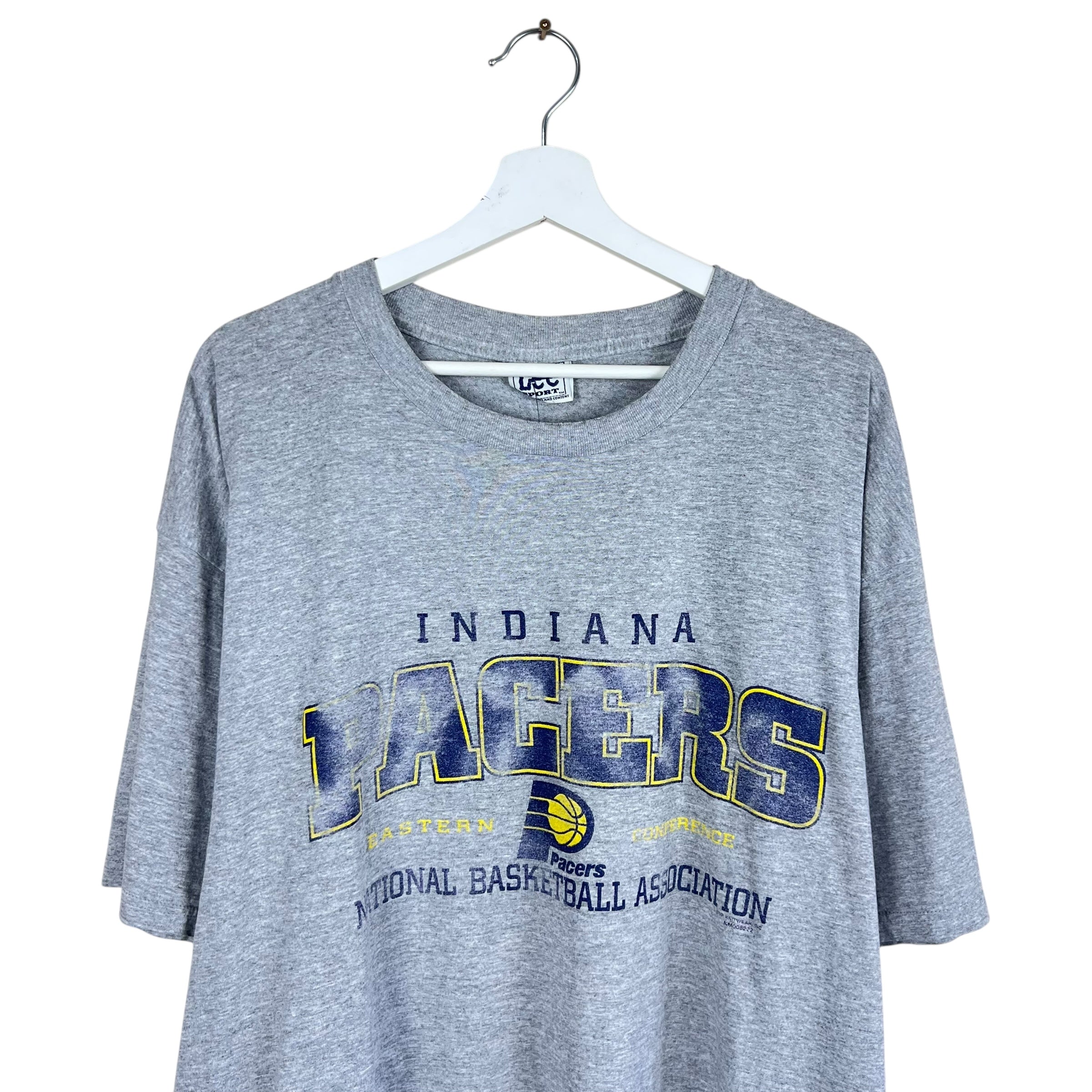 Vintage Lee Indiana Pacers Arch Logo Tee Heather Grey