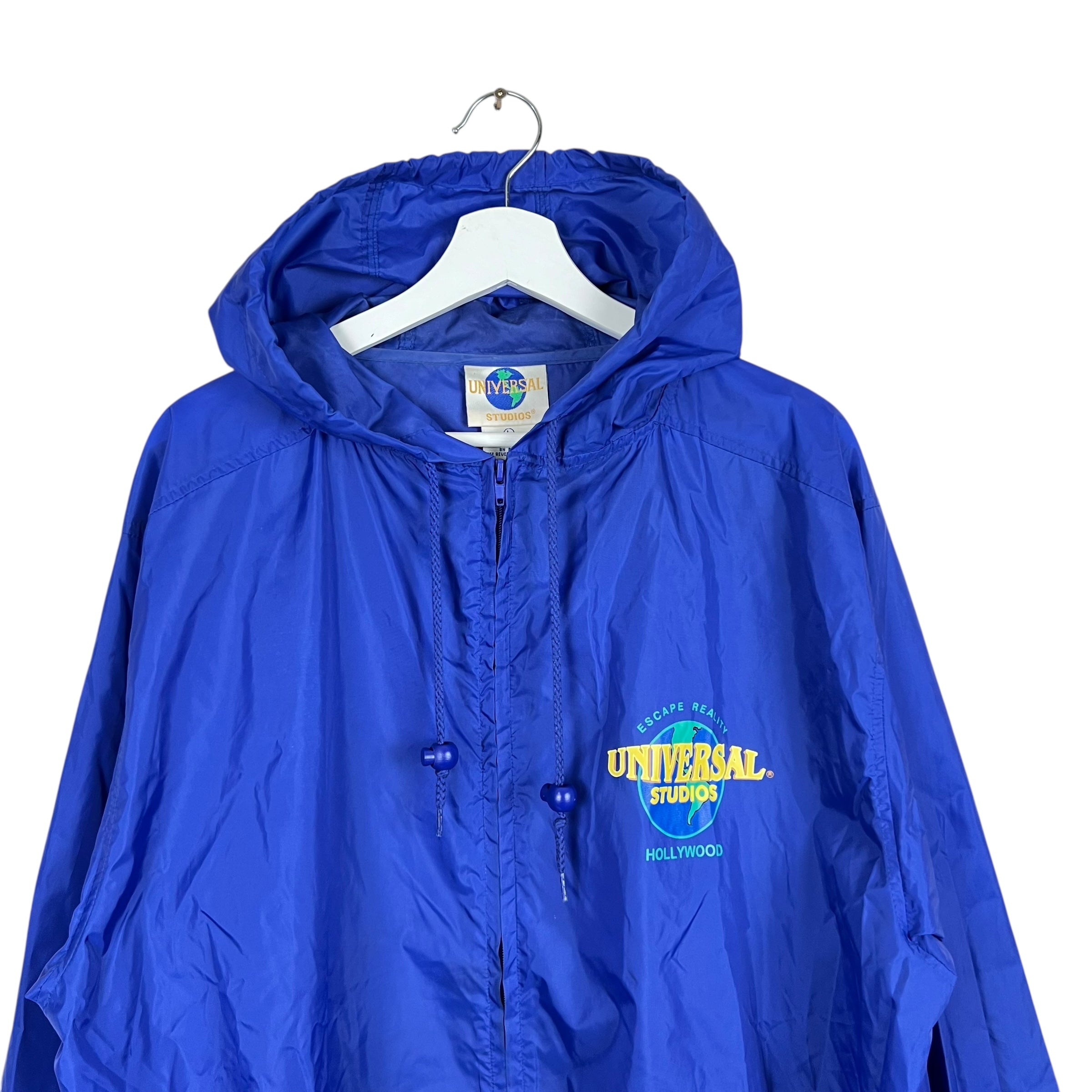 Vintage Universal Studios Hollywood “Escape Reality” Windbreaker Blue