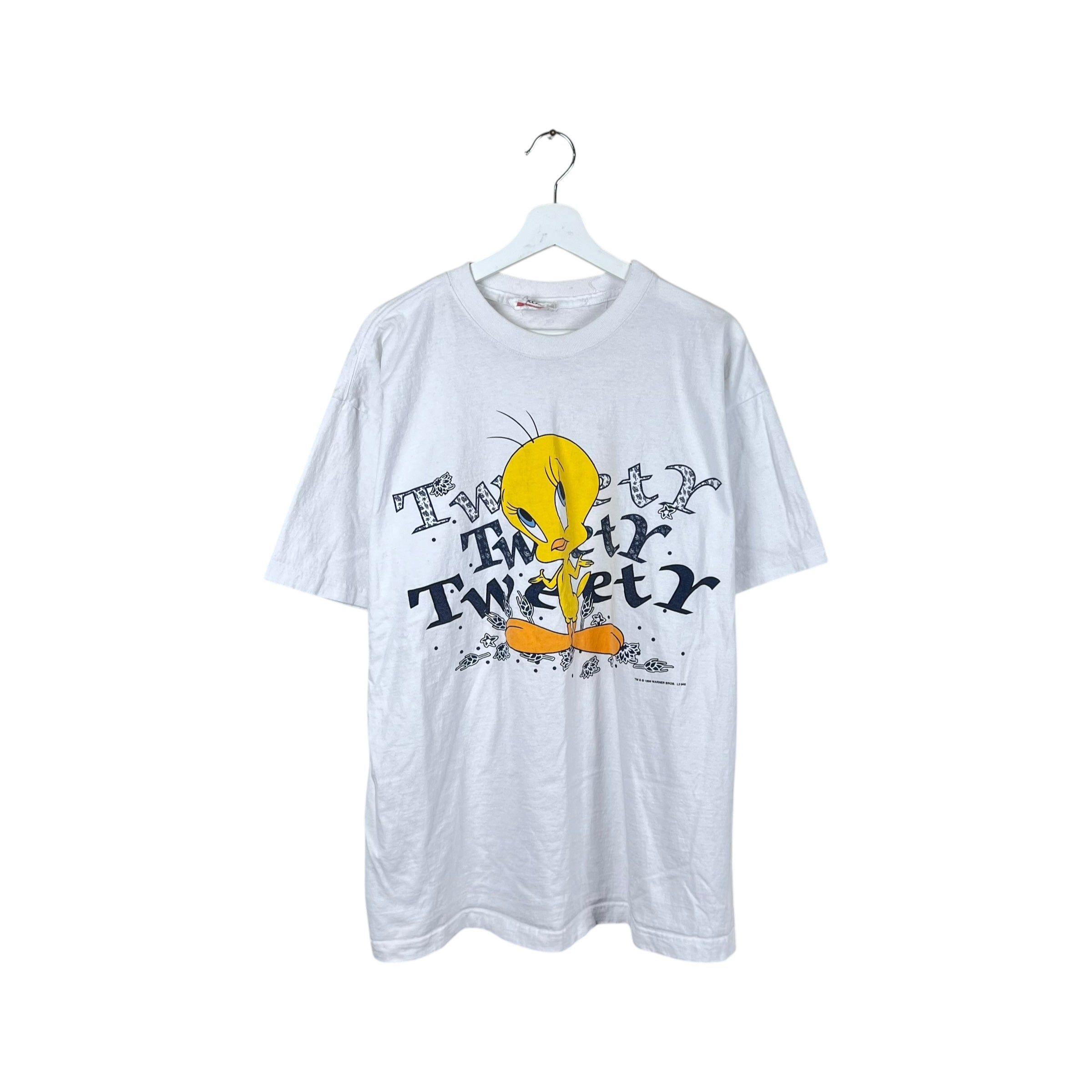 1996 Novel Teez Tweety Graphic Tee White