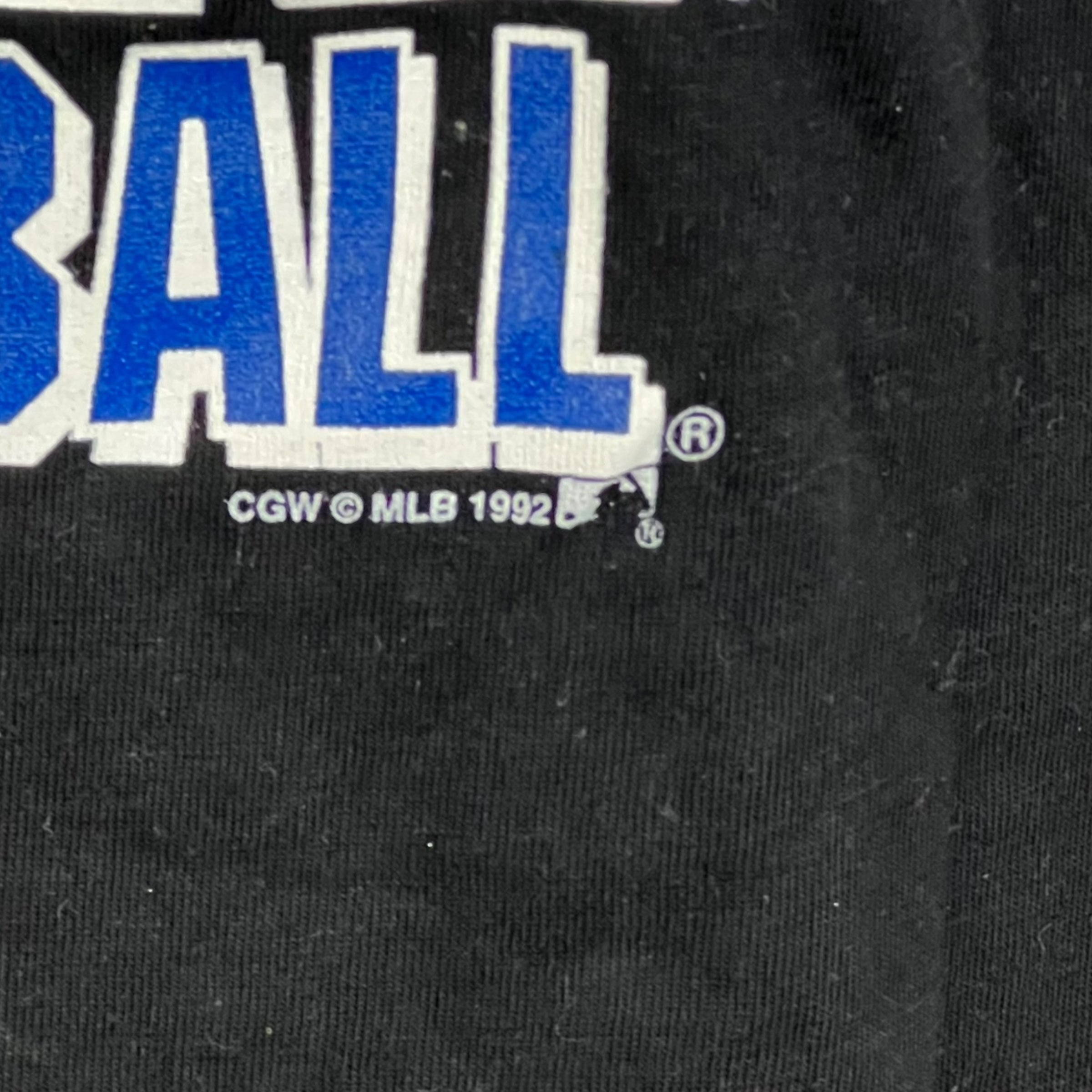 1992 Waves Toronto Blue Jays Player Logo Tee Black