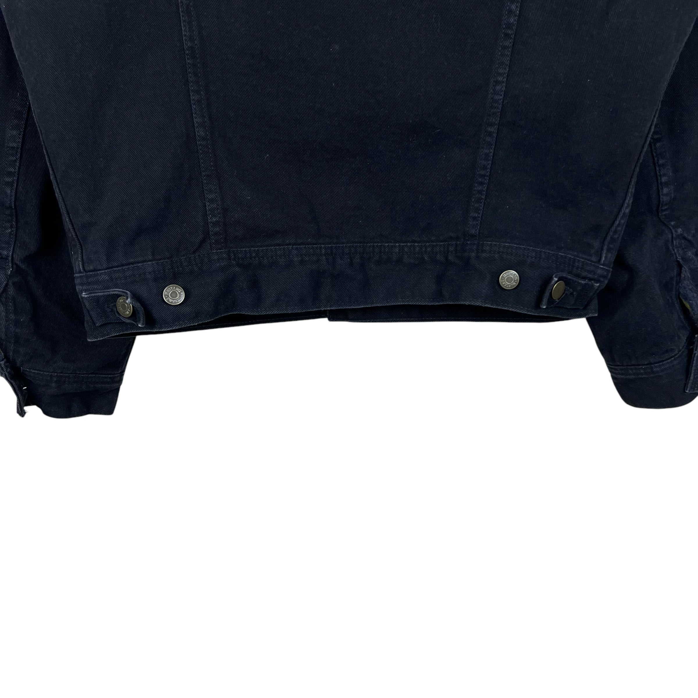 Vintage Mustang Stormrider Blanket Lined Denim Jacket Black