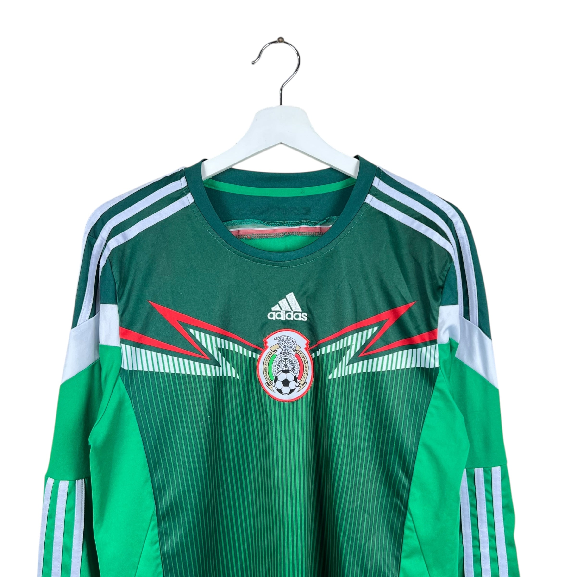 2014 Adidas Mexico Blank Home Longsleeve Jersey