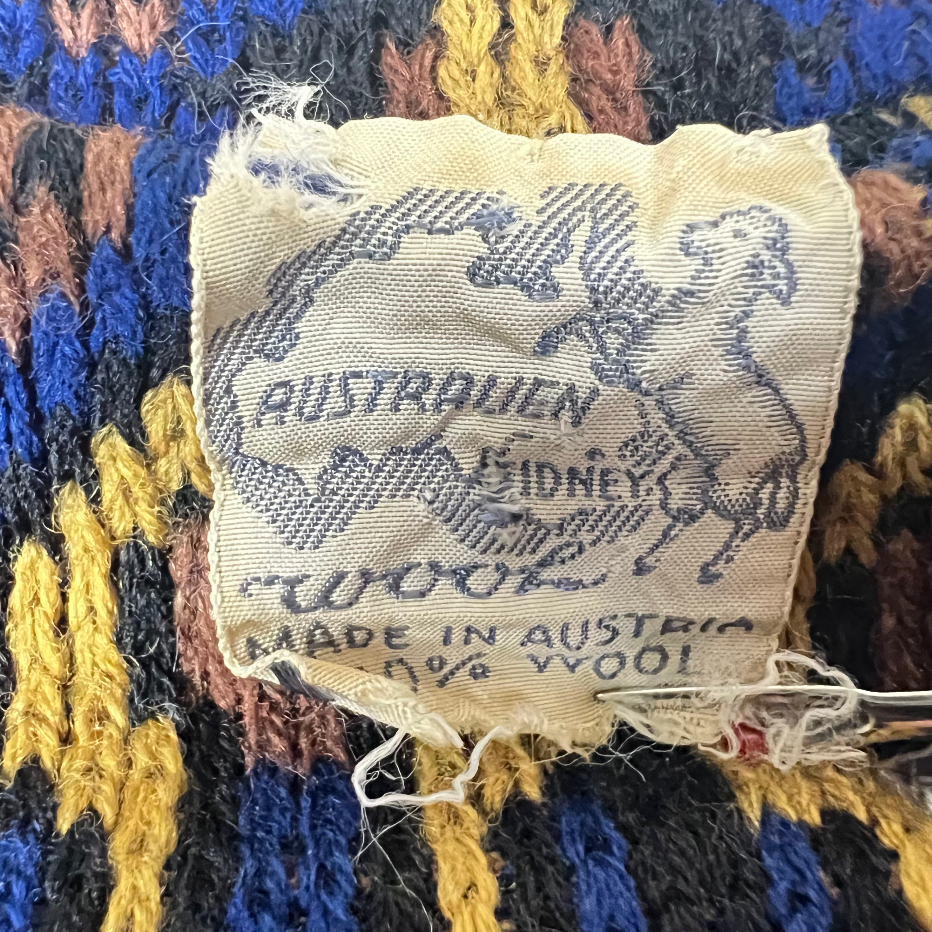 Vintage Women’s Australian Wool Pattern Knit Multi