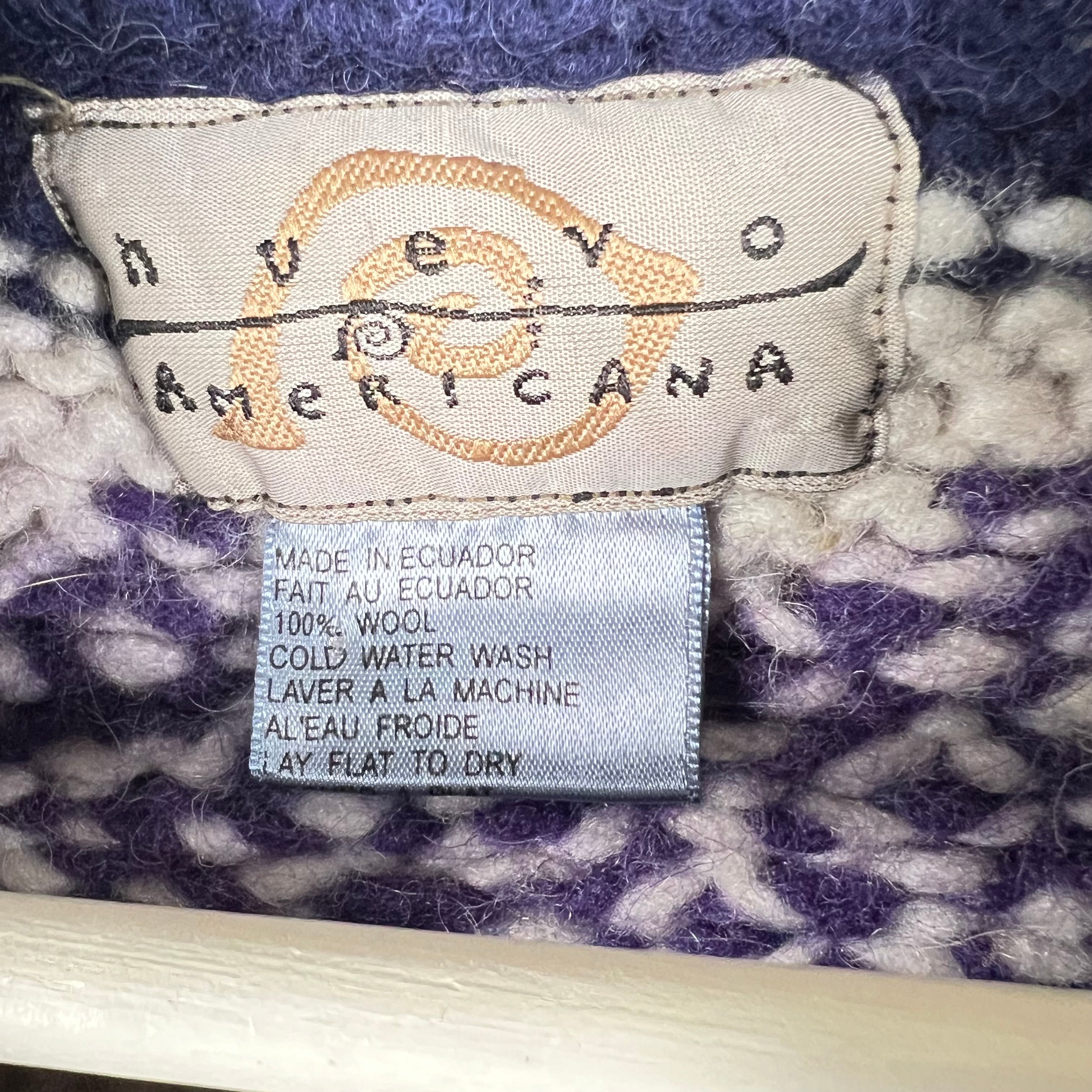 Vintage Nuevo Americana Wool Multi Pattern Knit