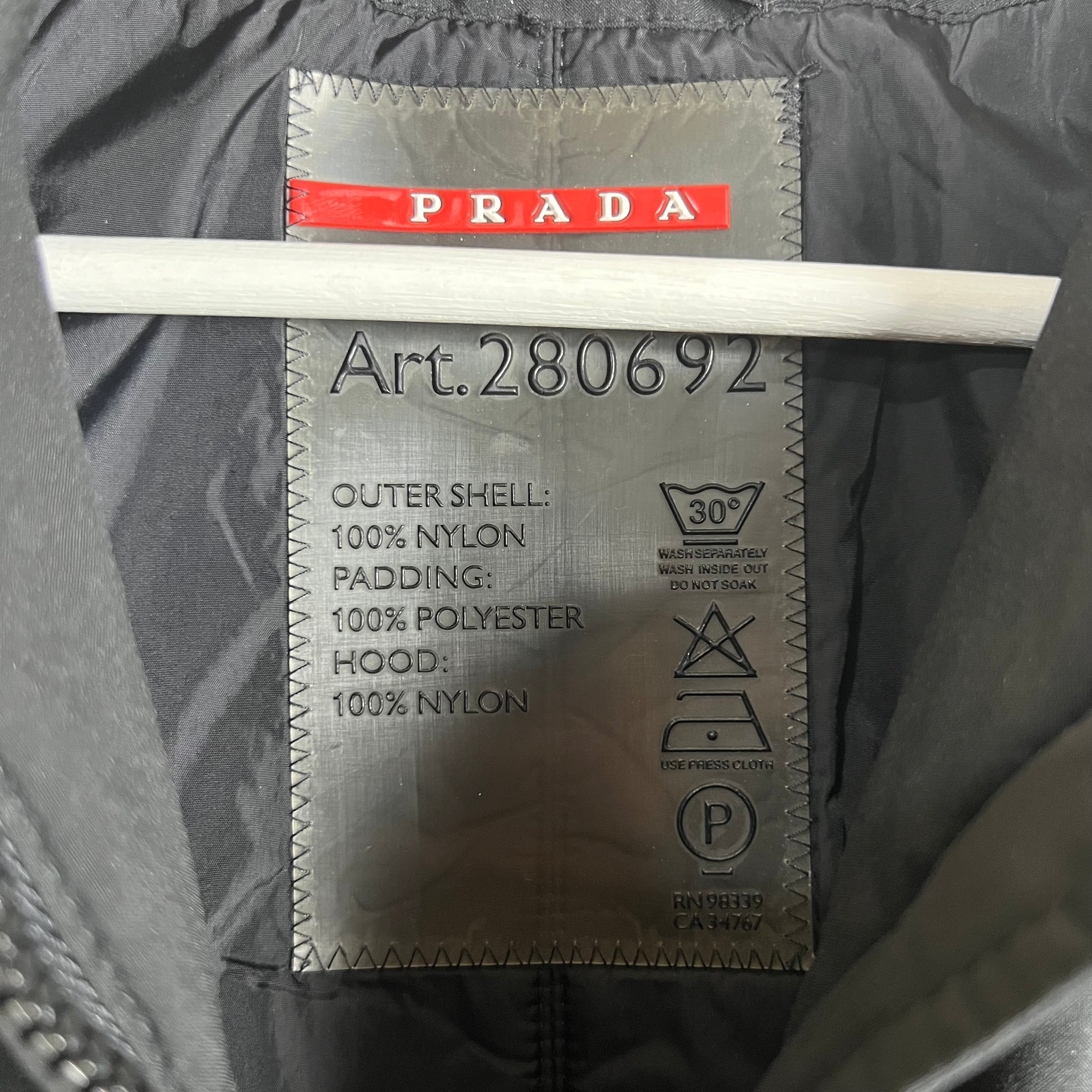 2006 Prada Women’s Rain Parka Black