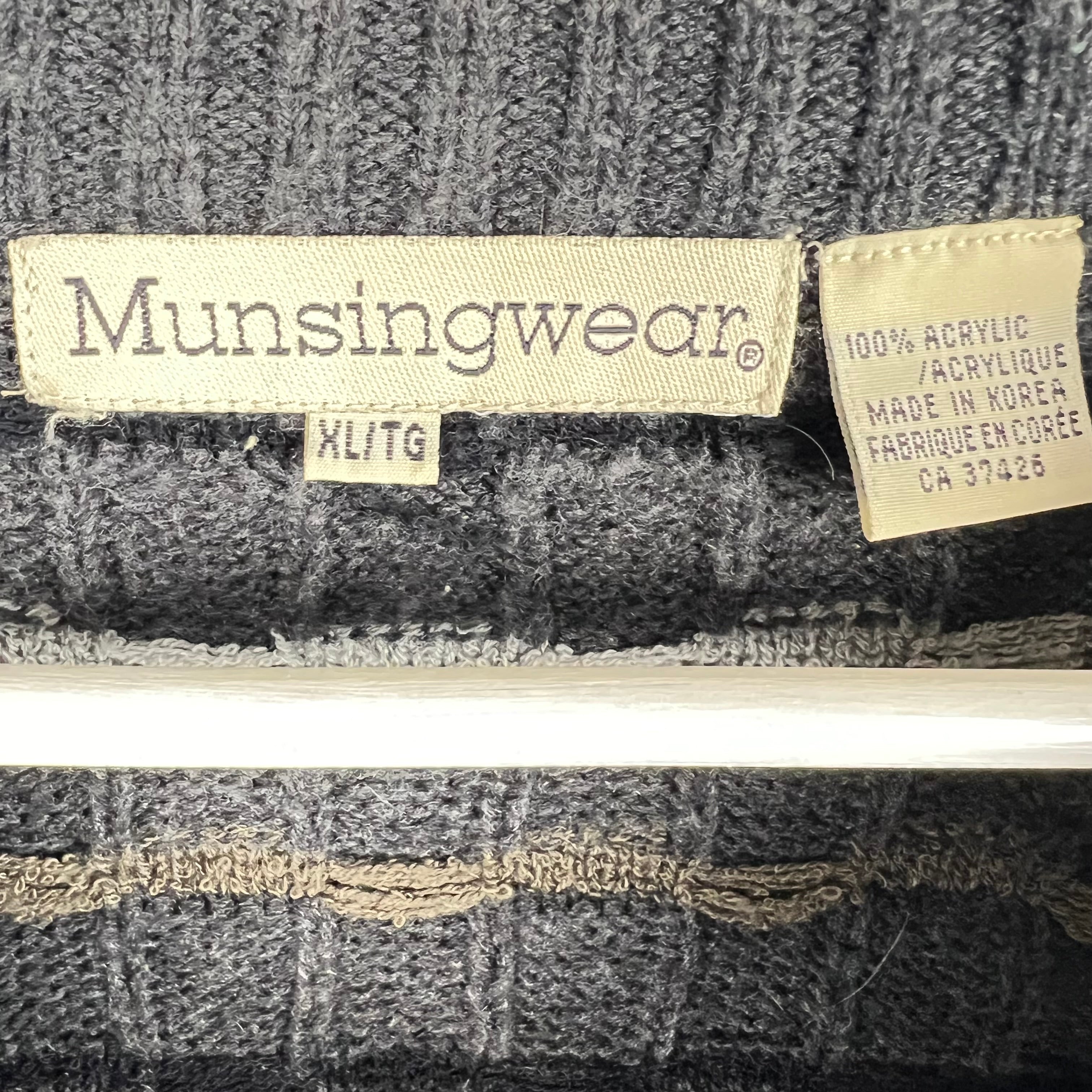 Vintage Munsingwear Multi Pattern Knit Brown