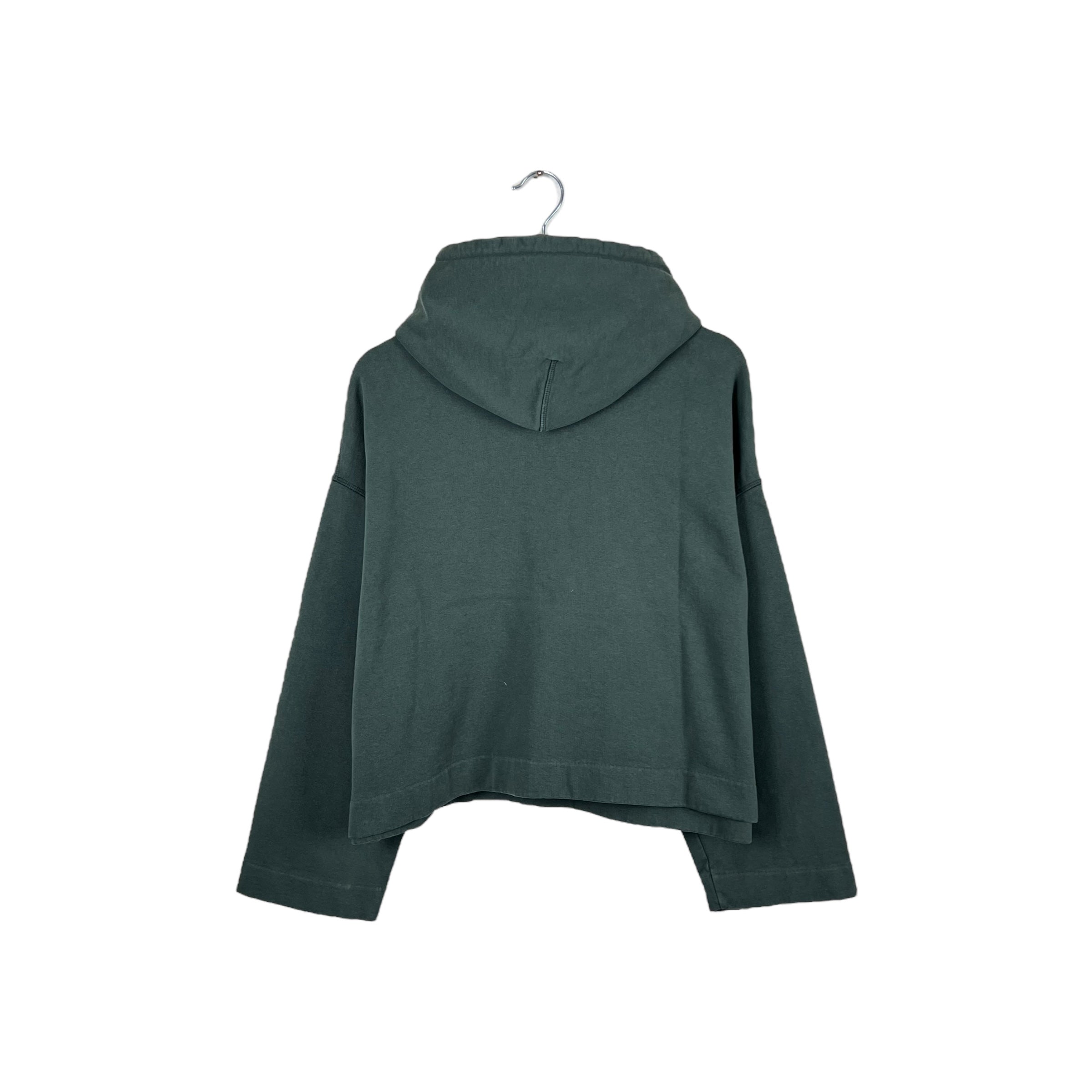 Acne Studios Joghy Cropped Hoodie Dark Forest Green