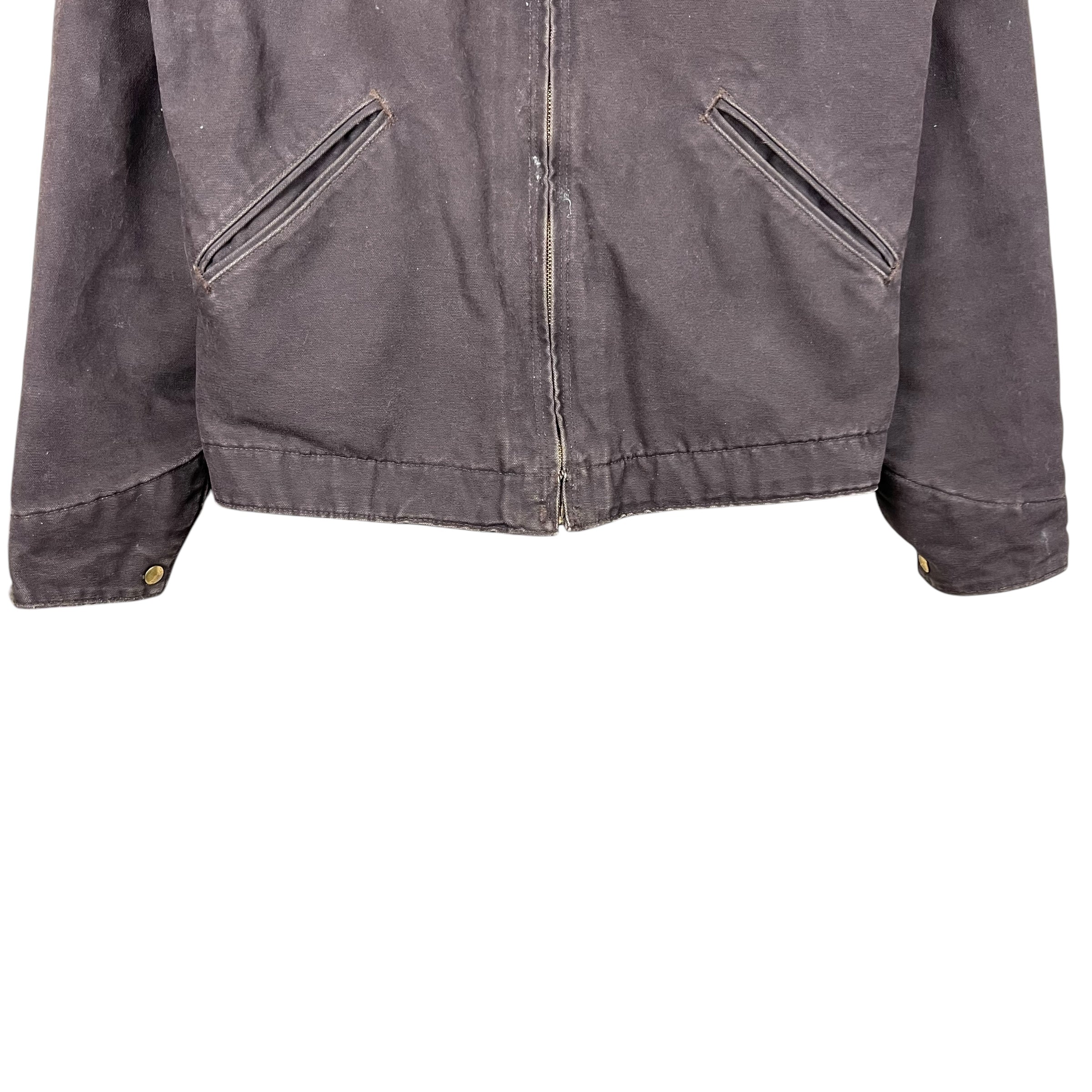 Vintage Carhartt Blanket Lined Detroit Jacket Chocolate Brown